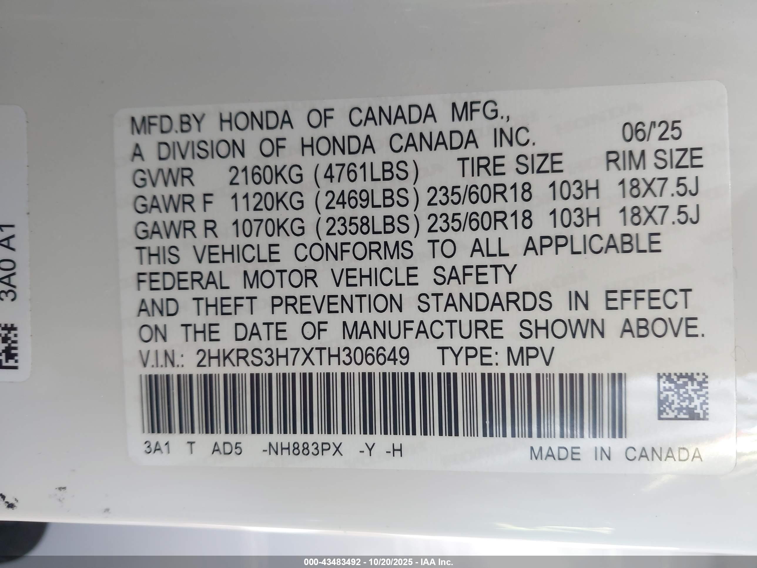 HONDA CR-V image 9