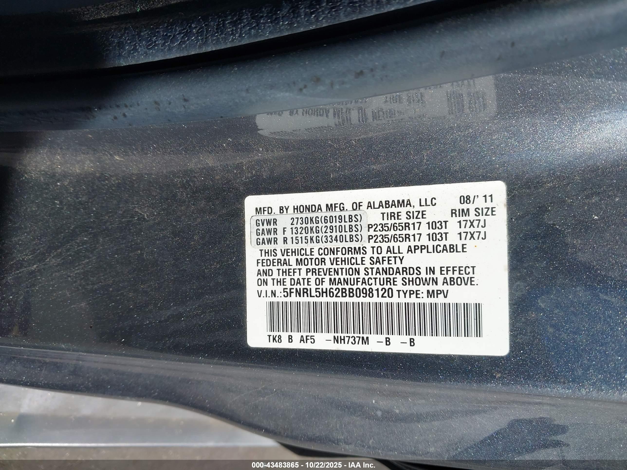 HONDA ODYSSEY image 9