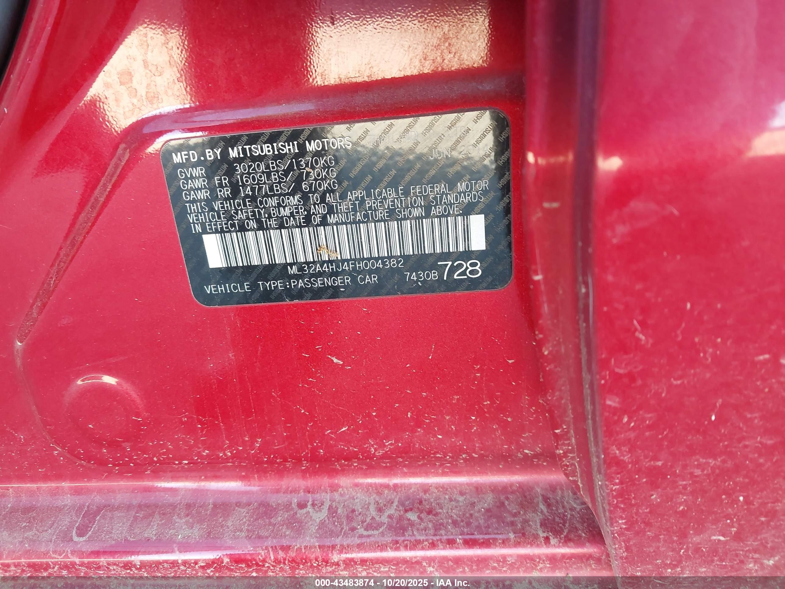 MITSUBISHI MIRAGE image 9