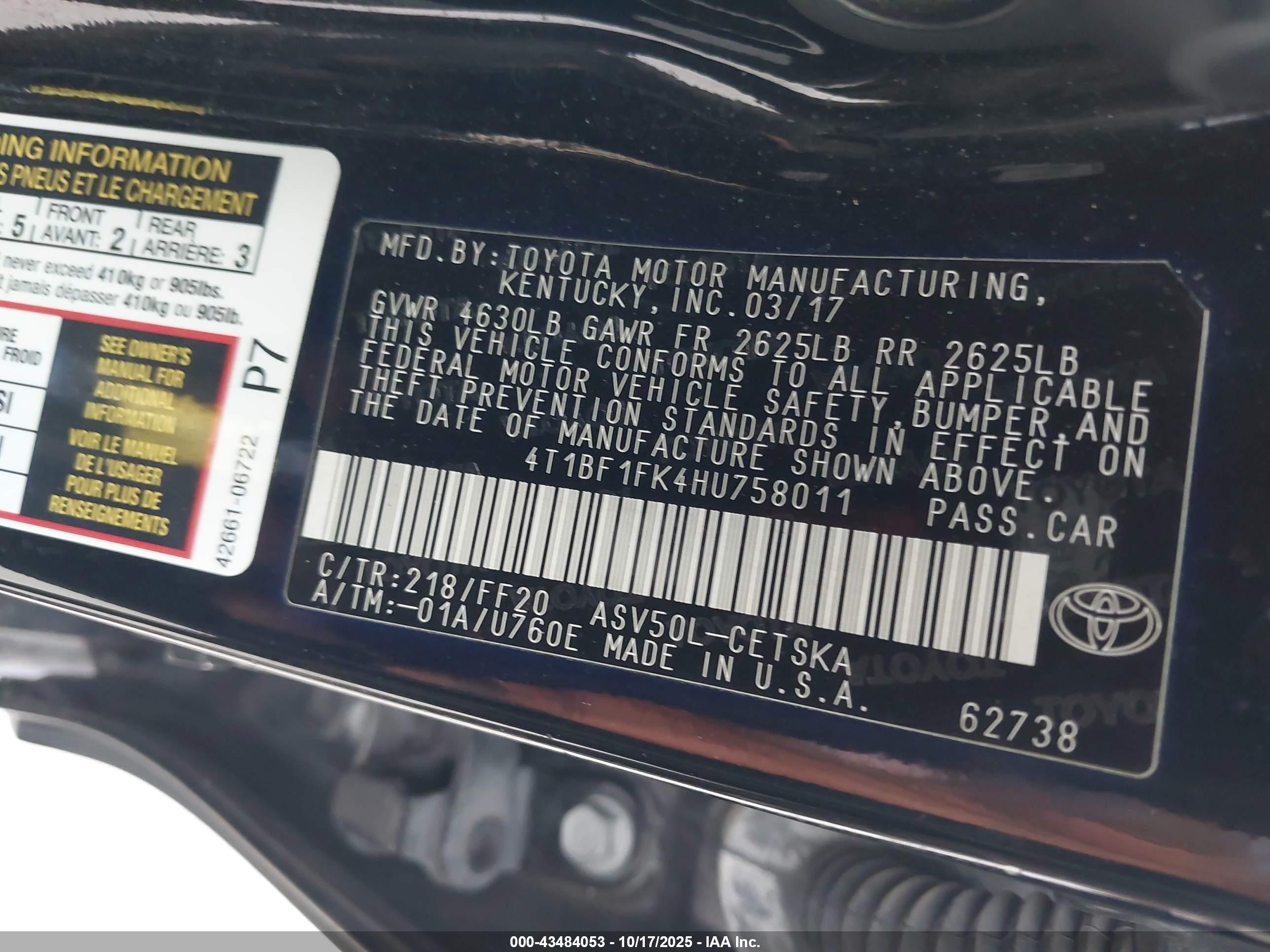 TOYOTA CAMRY image 9