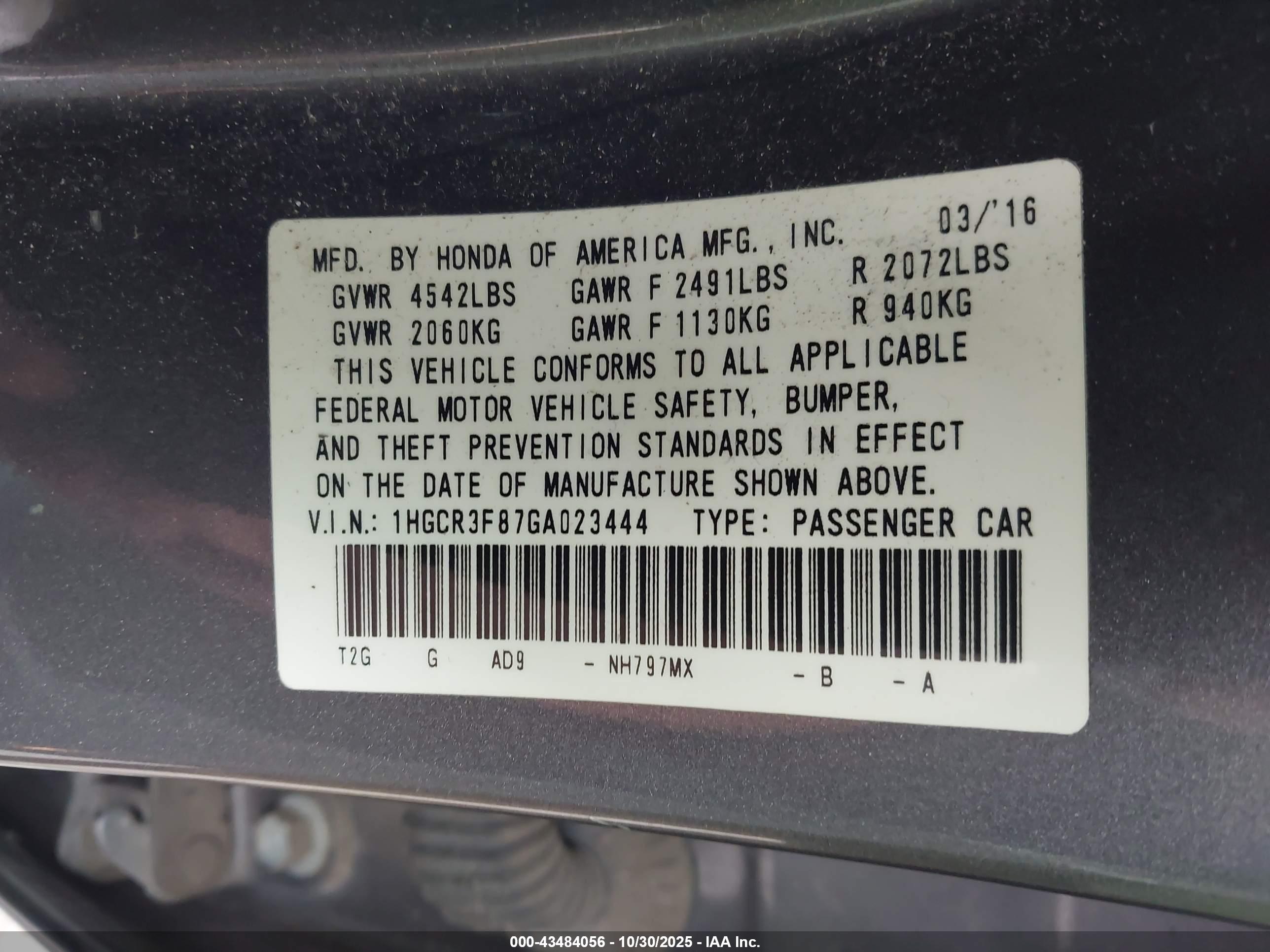 HONDA ACCORD image 9