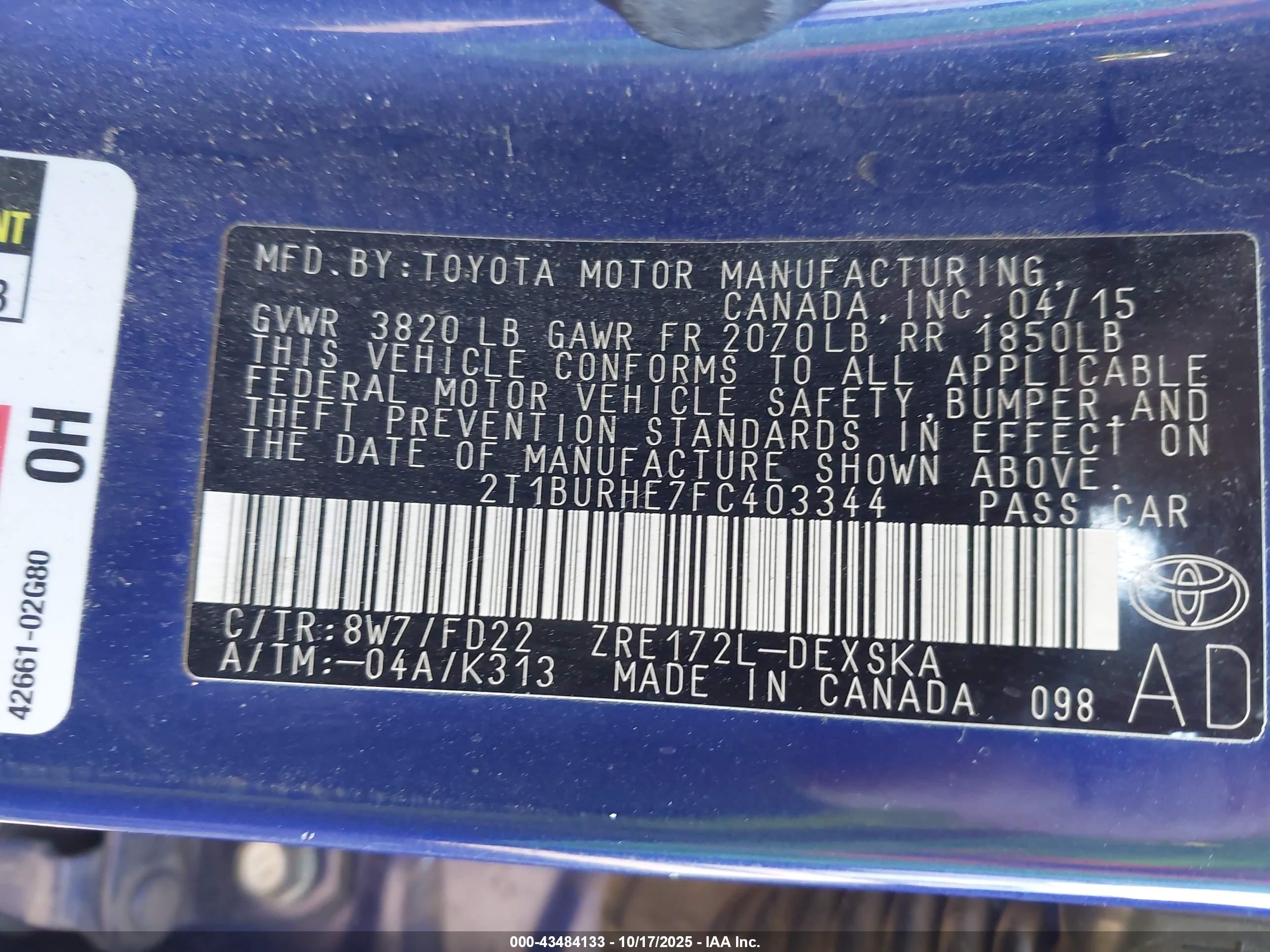 TOYOTA COROLLA image 9