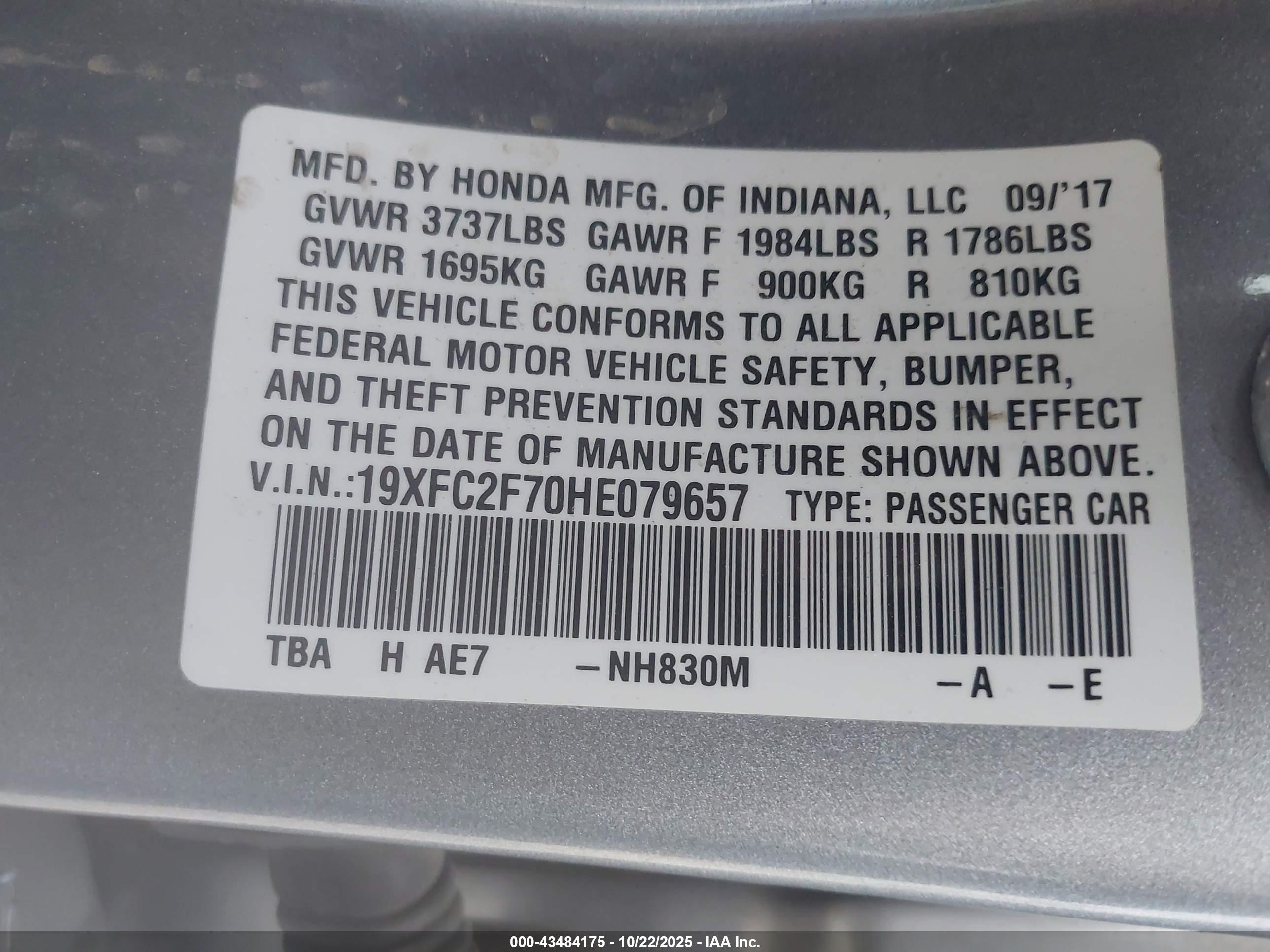 HONDA CIVIC image 9