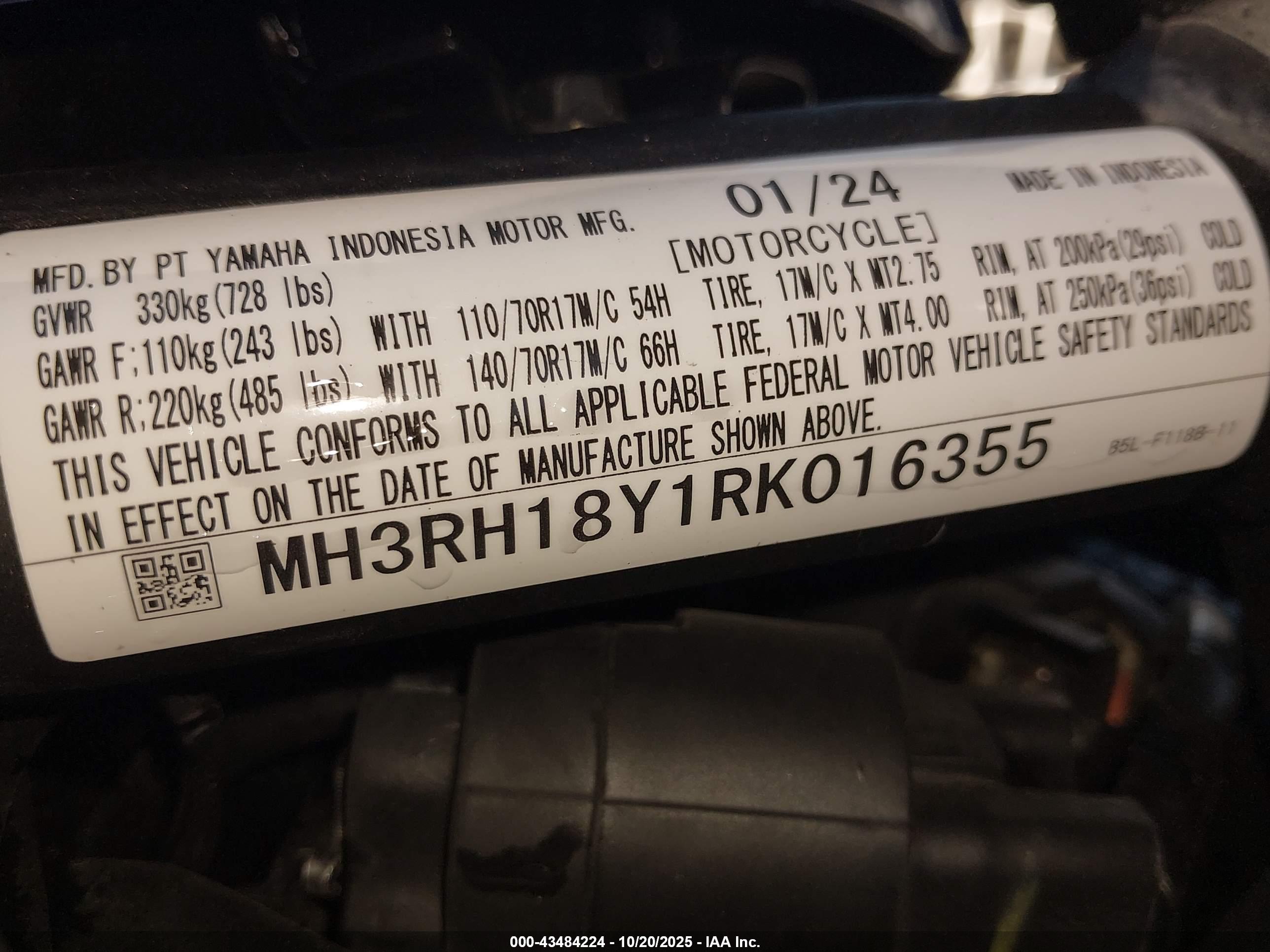 YAMAHA YZFR3 image 10