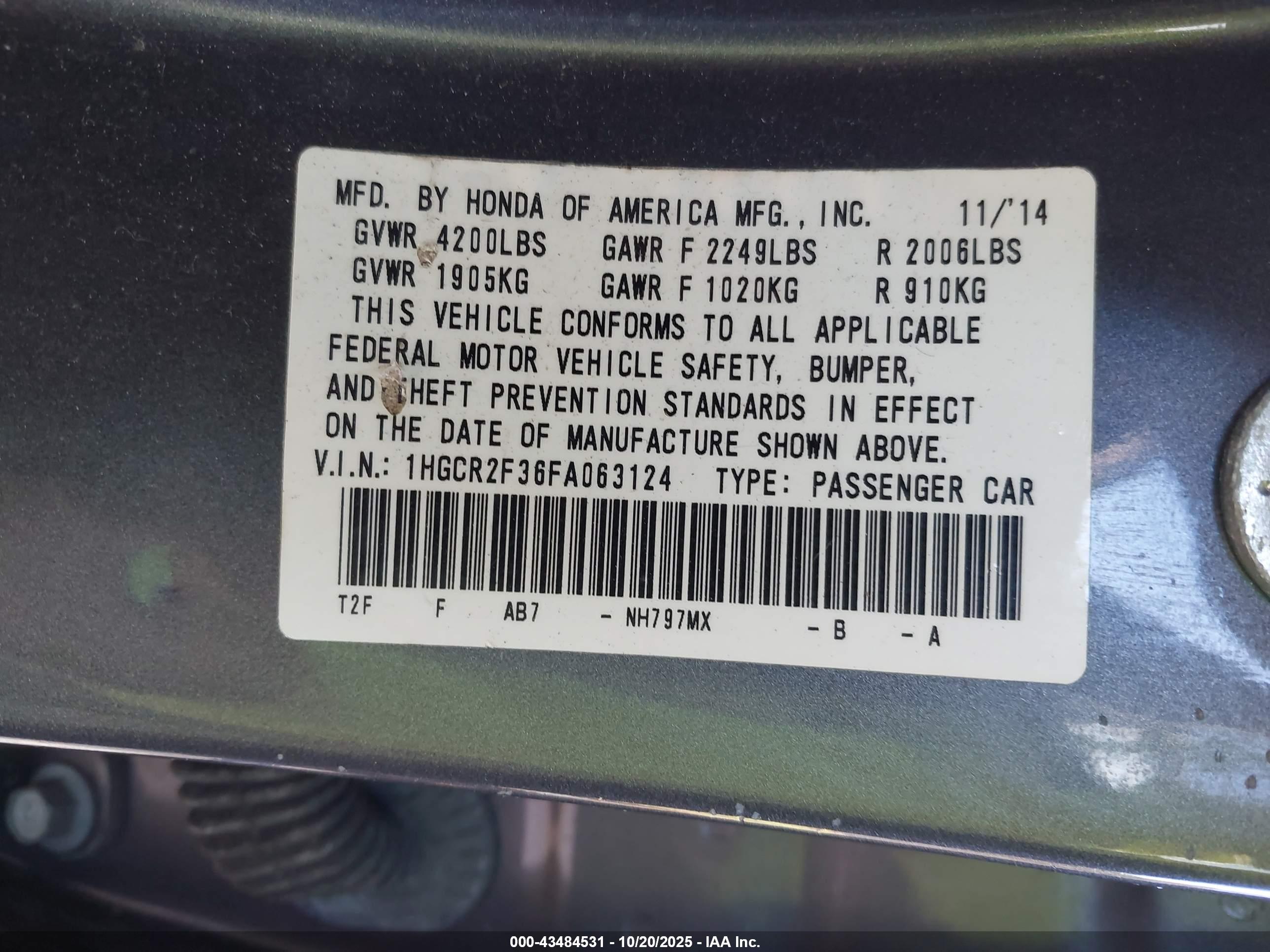 HONDA ACCORD image 9