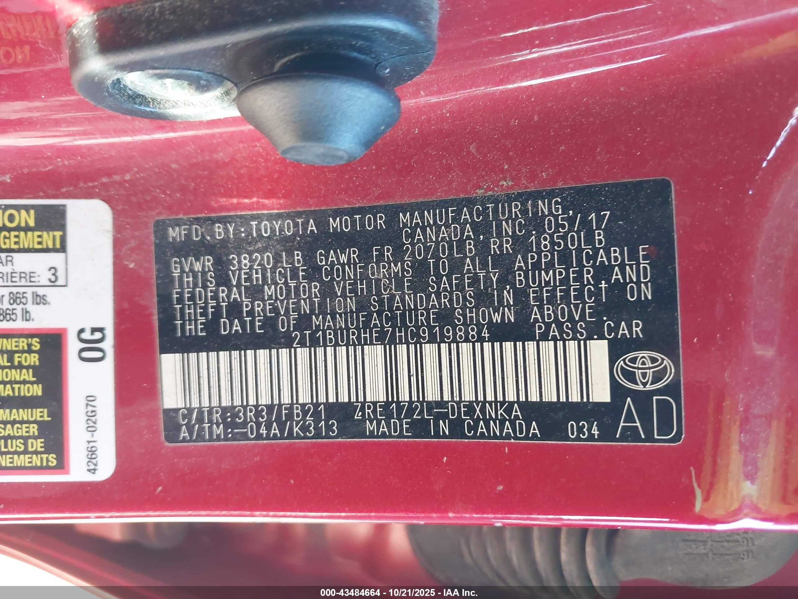 TOYOTA COROLLA image 9
