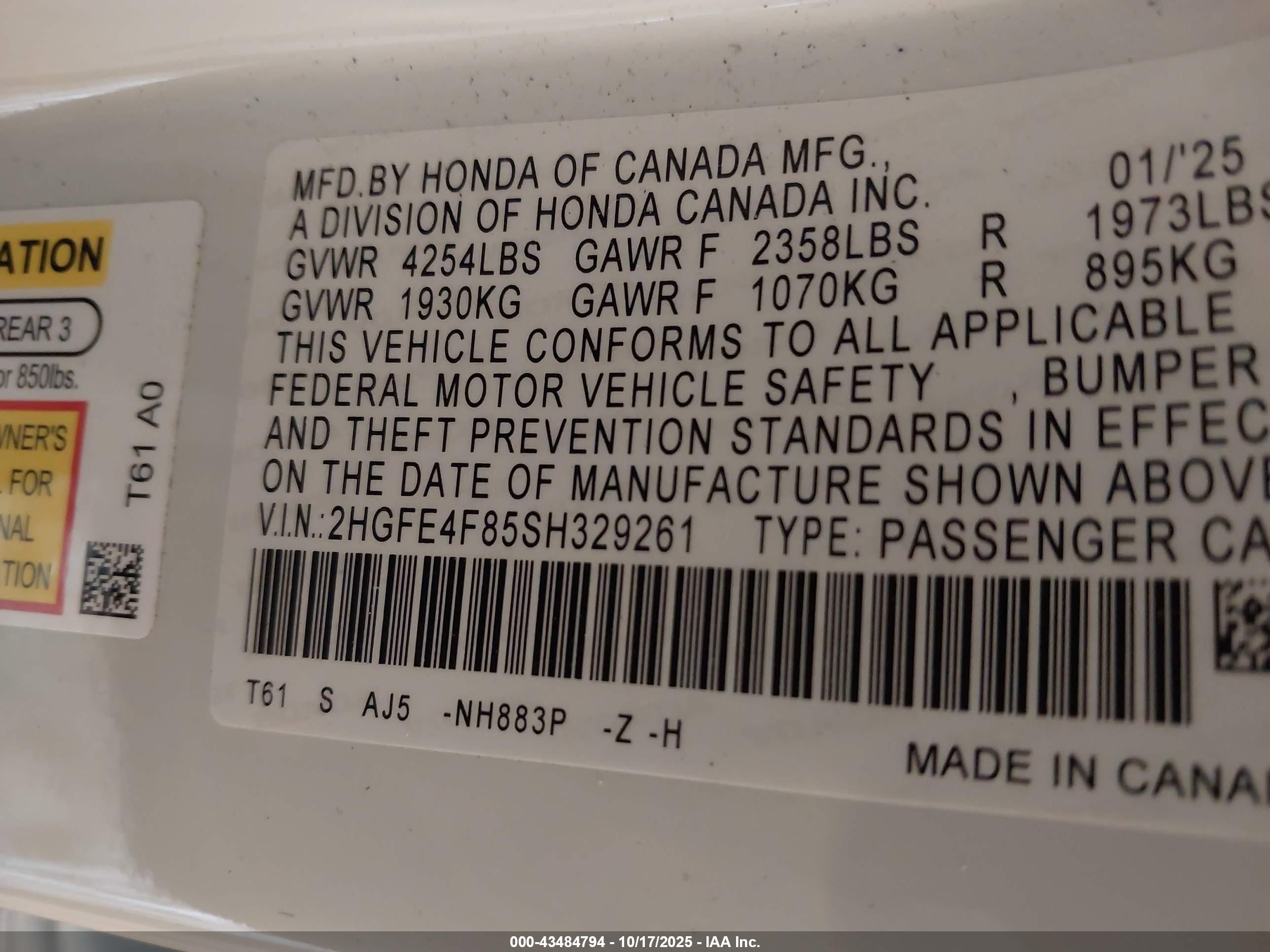 HONDA CIVIC image 9
