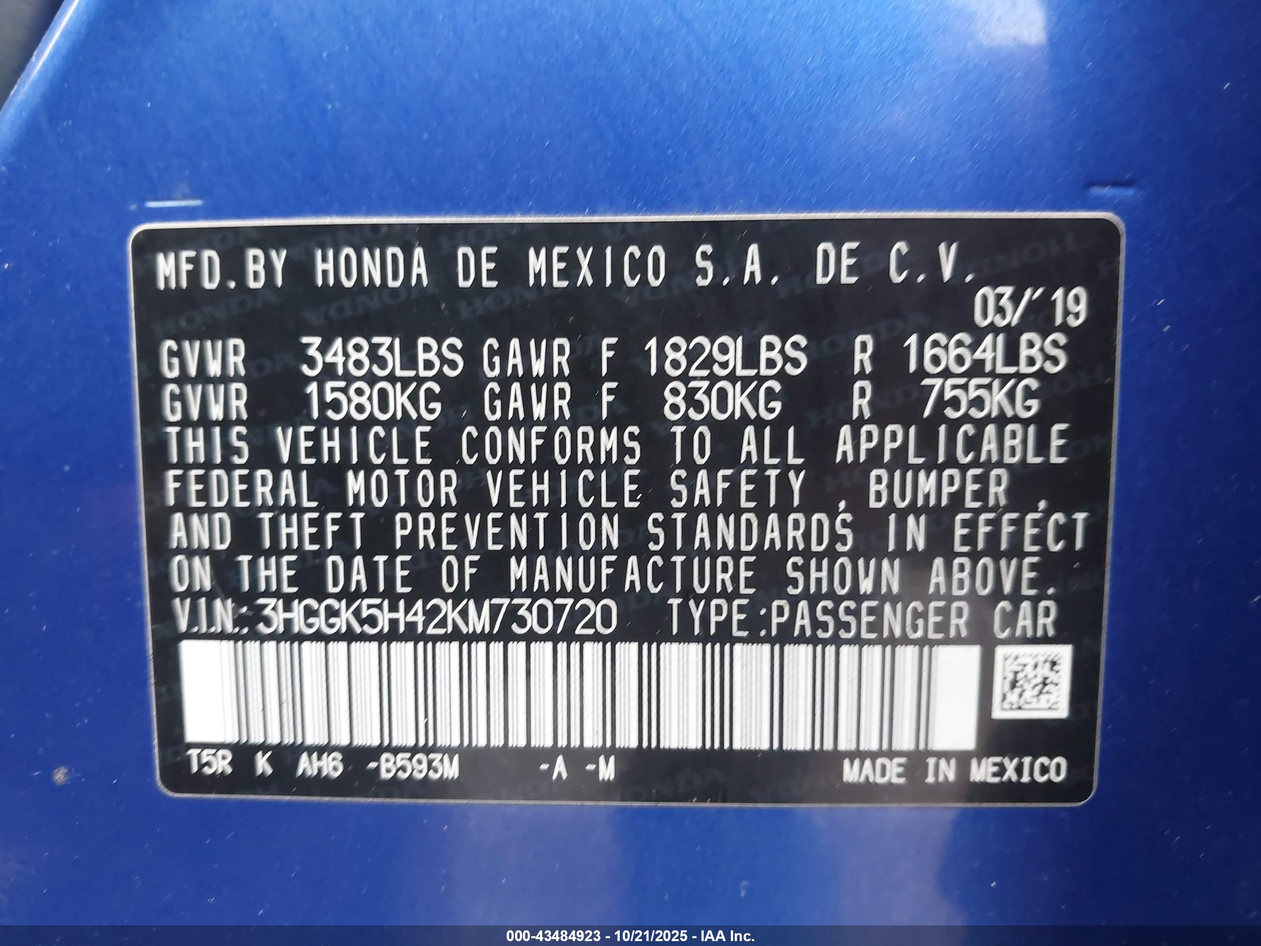 HONDA FIT image 9