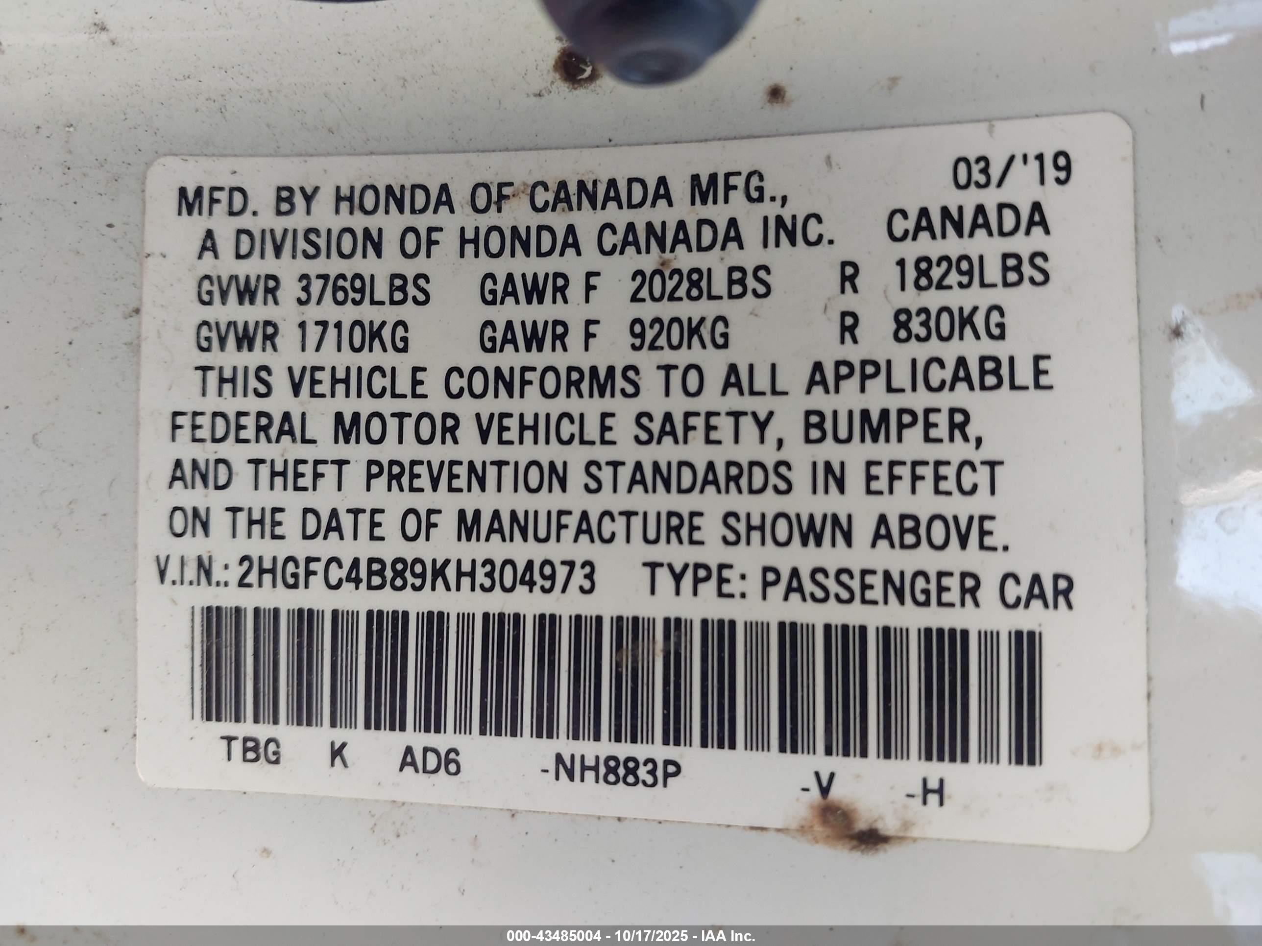 HONDA CIVIC image 9