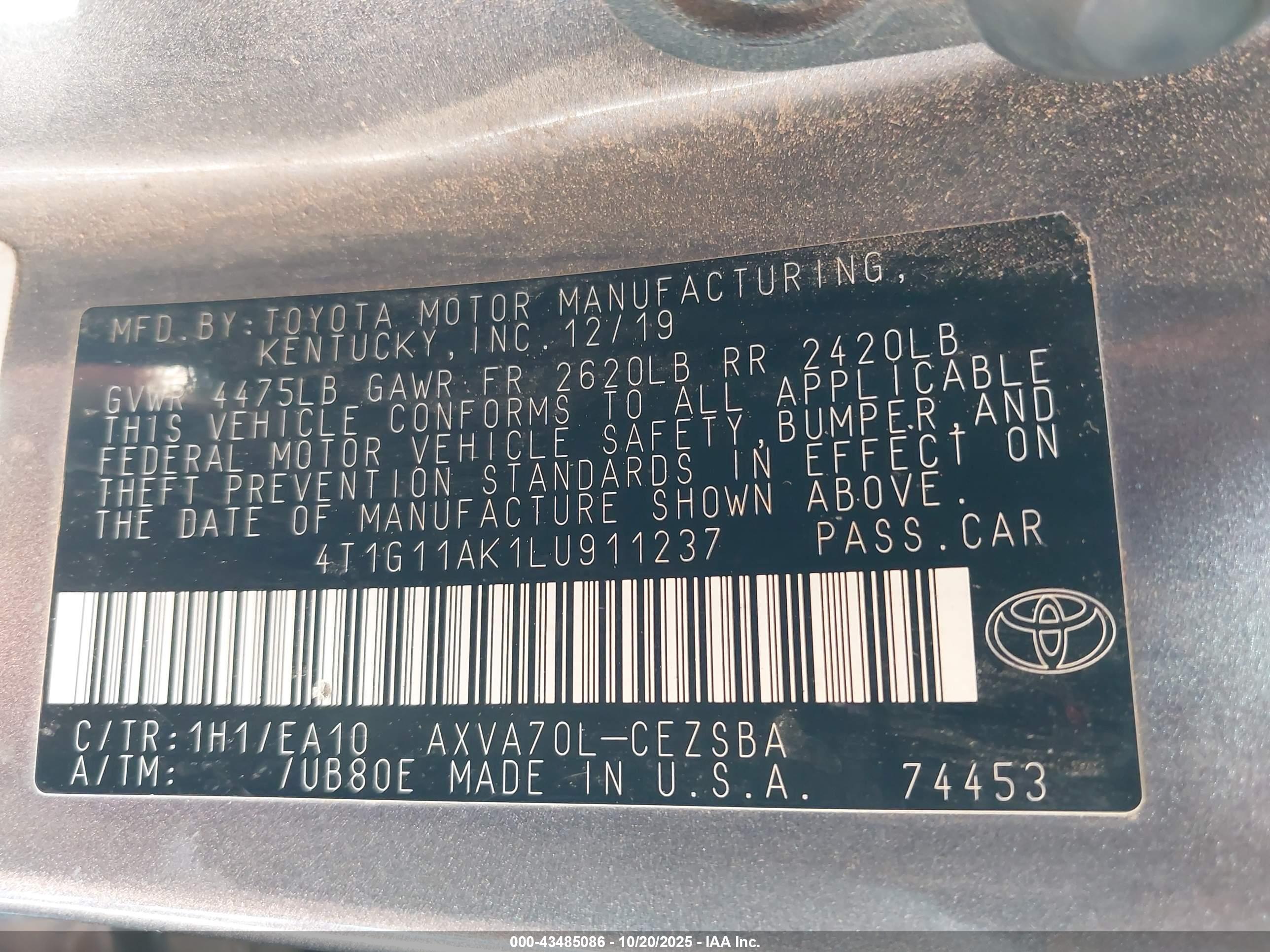 TOYOTA CAMRY image 9