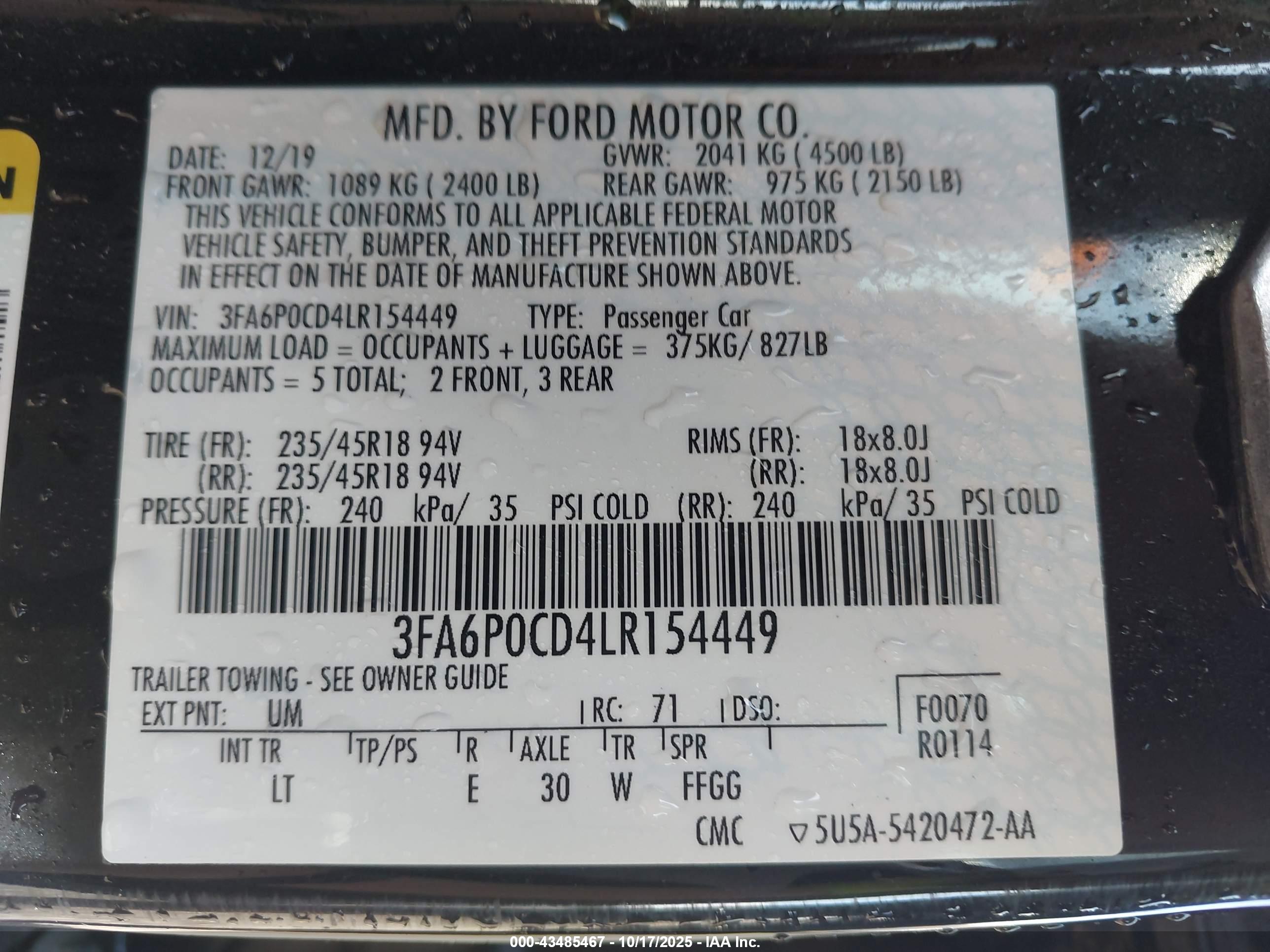 FORD FUSION image 9