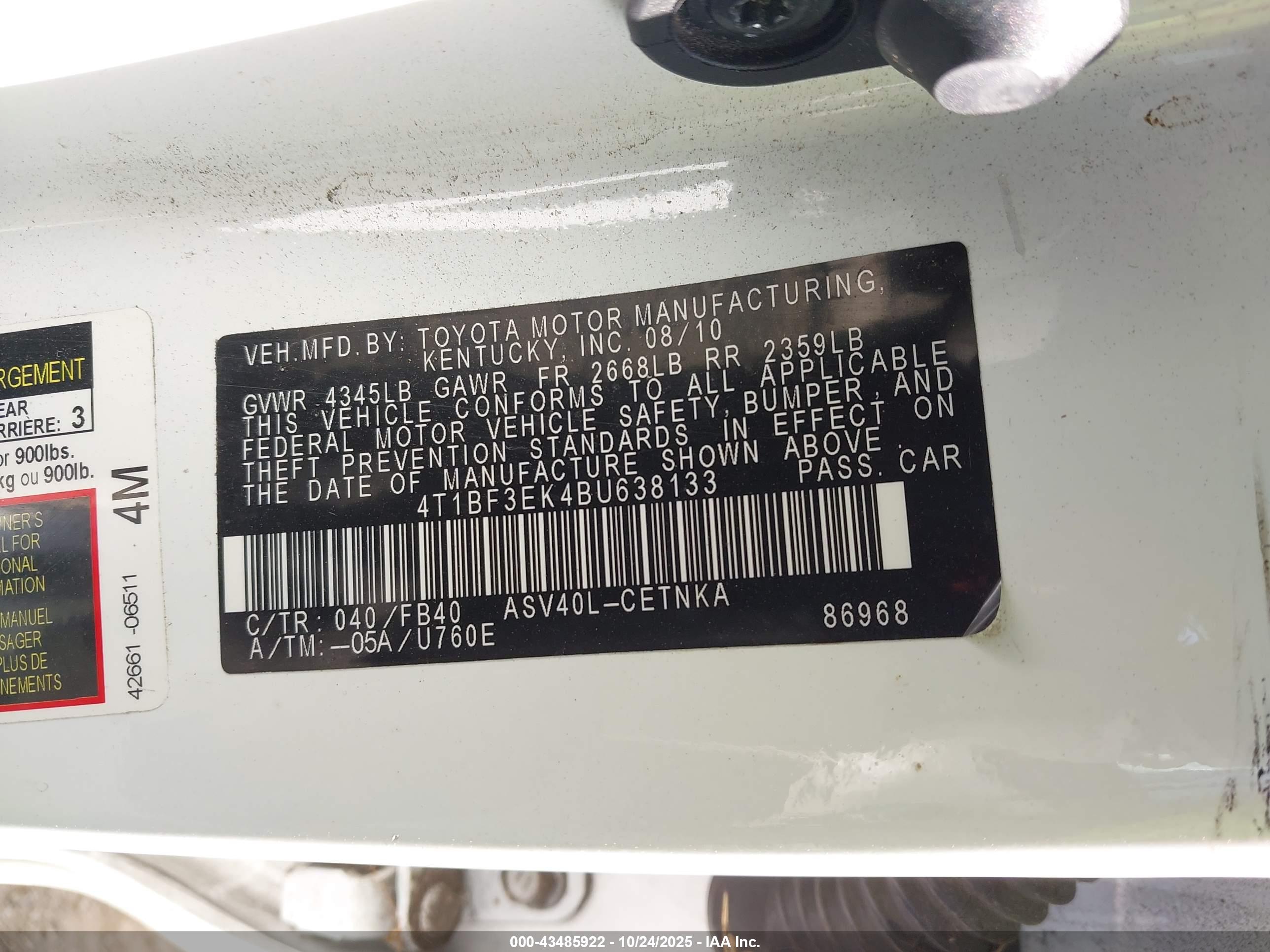 TOYOTA CAMRY image 9