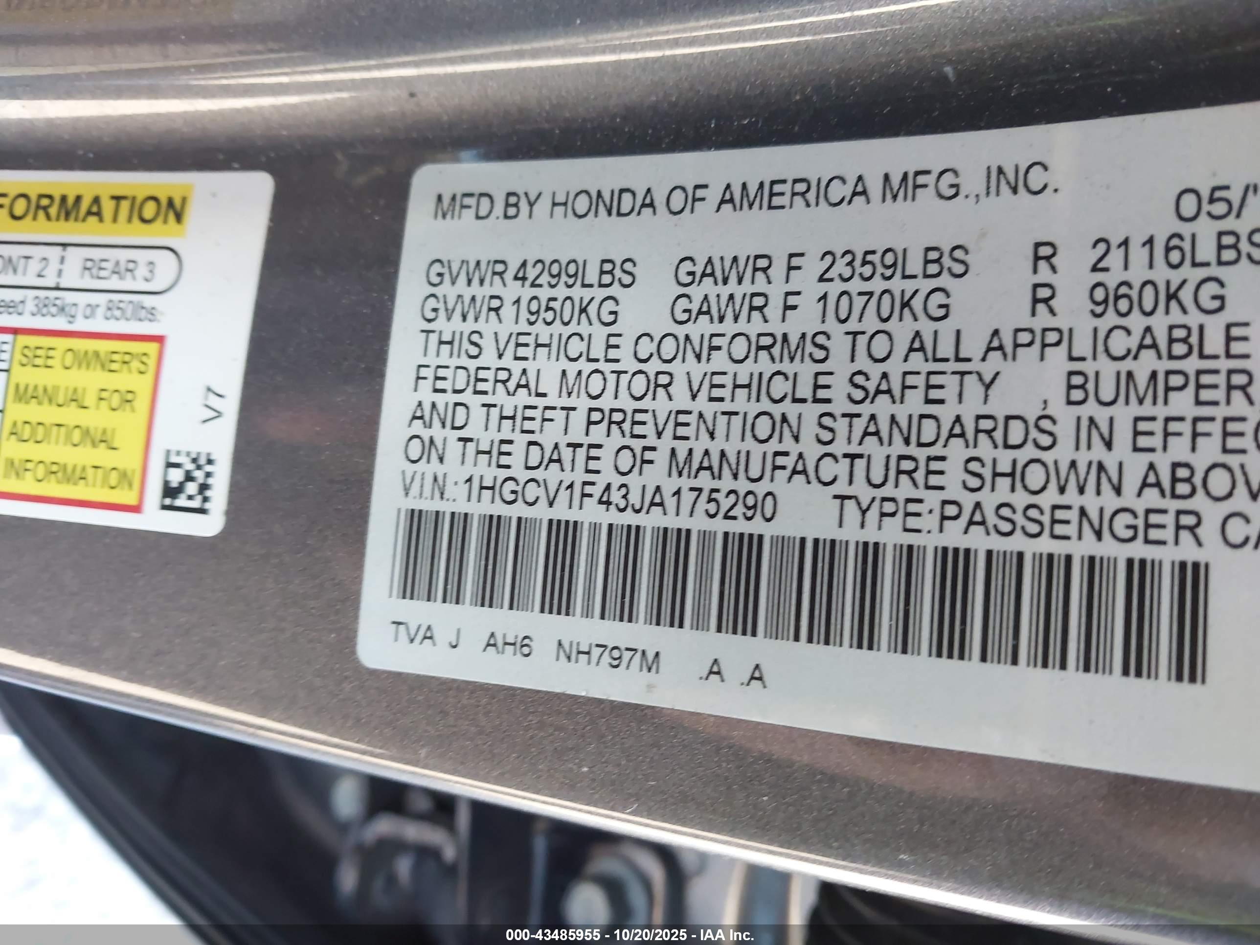 HONDA ACCORD image 9