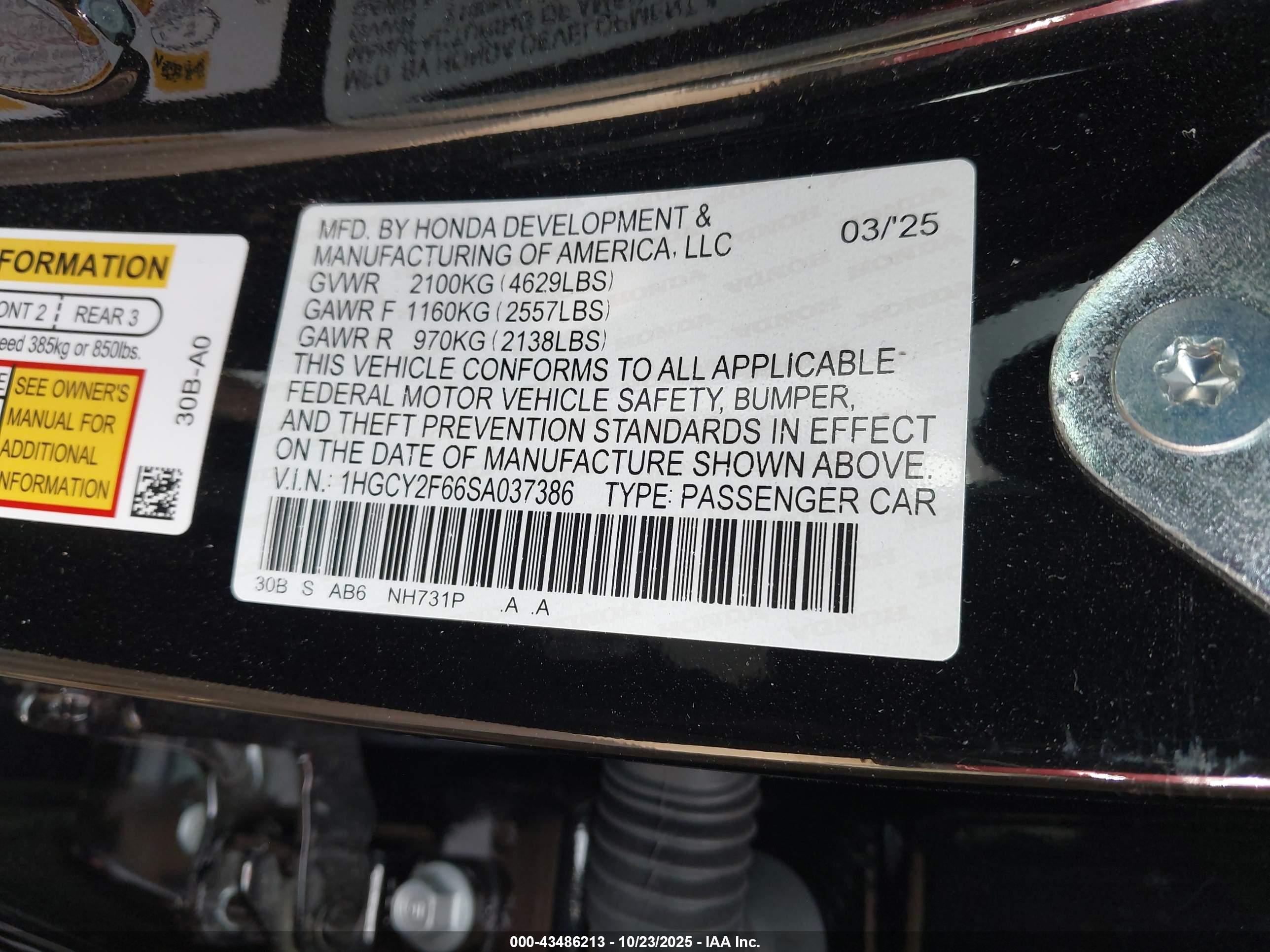 HONDA ACCORD image 9