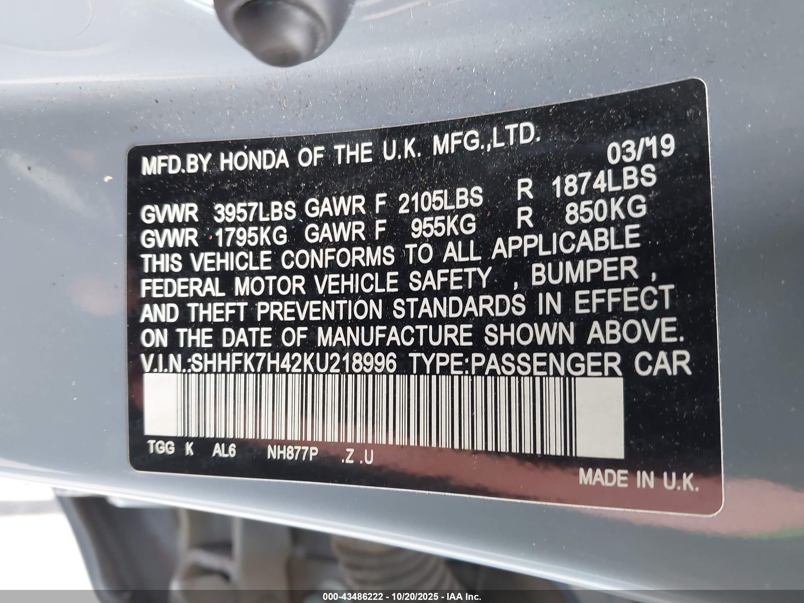 HONDA CIVIC image 9