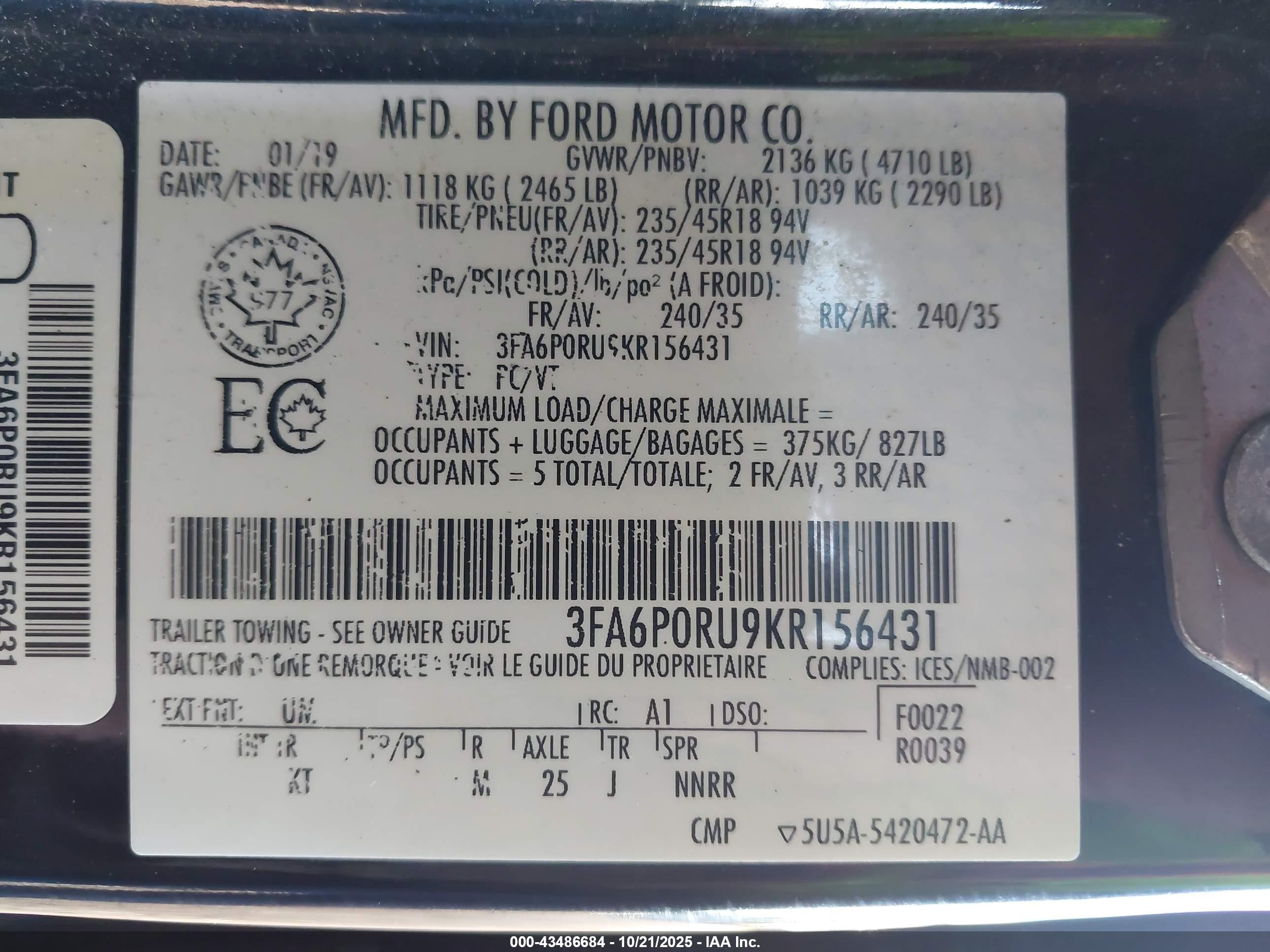 FORD FUSION image 9