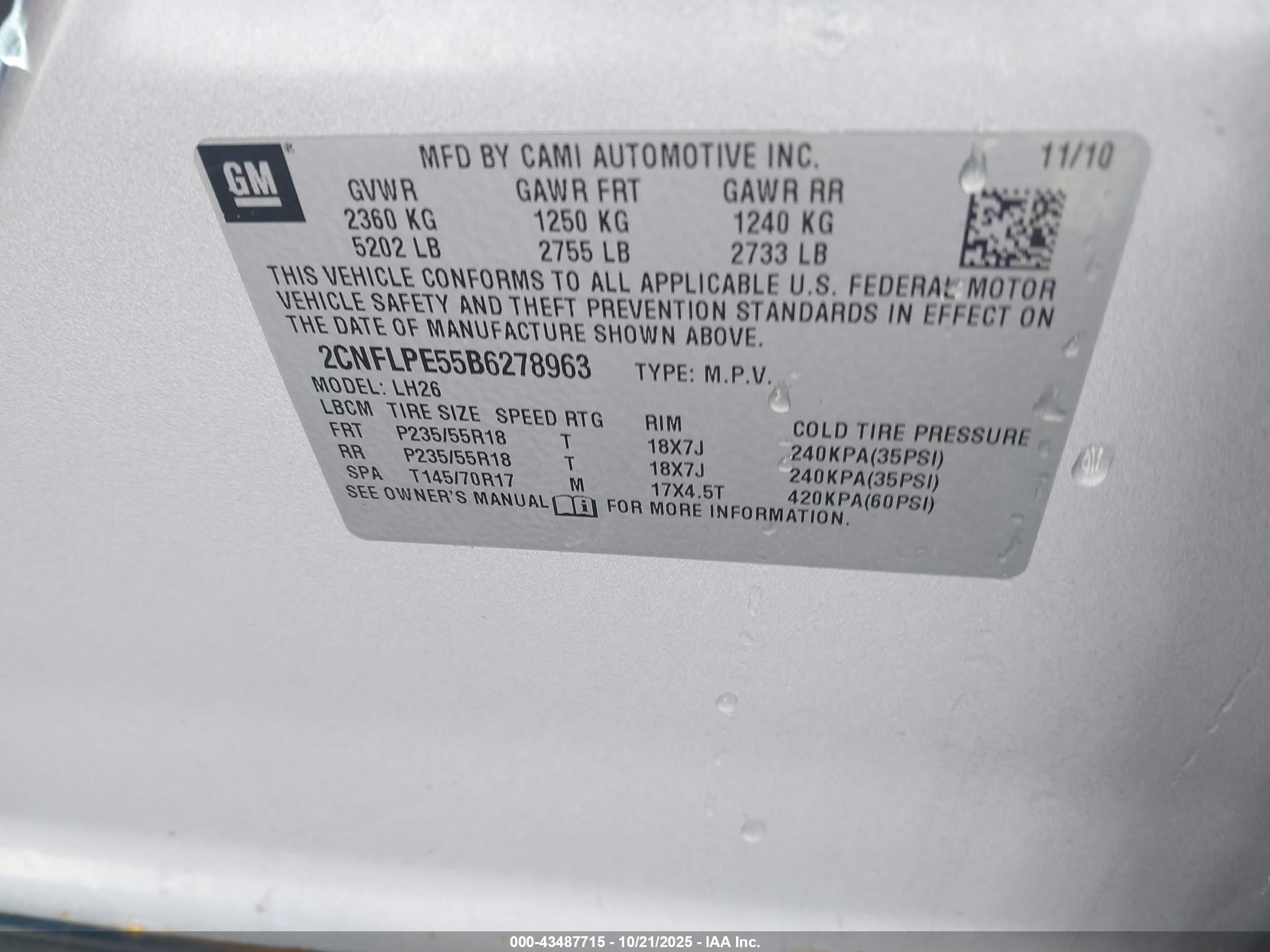 CHEVROLET EQUINOX image 9