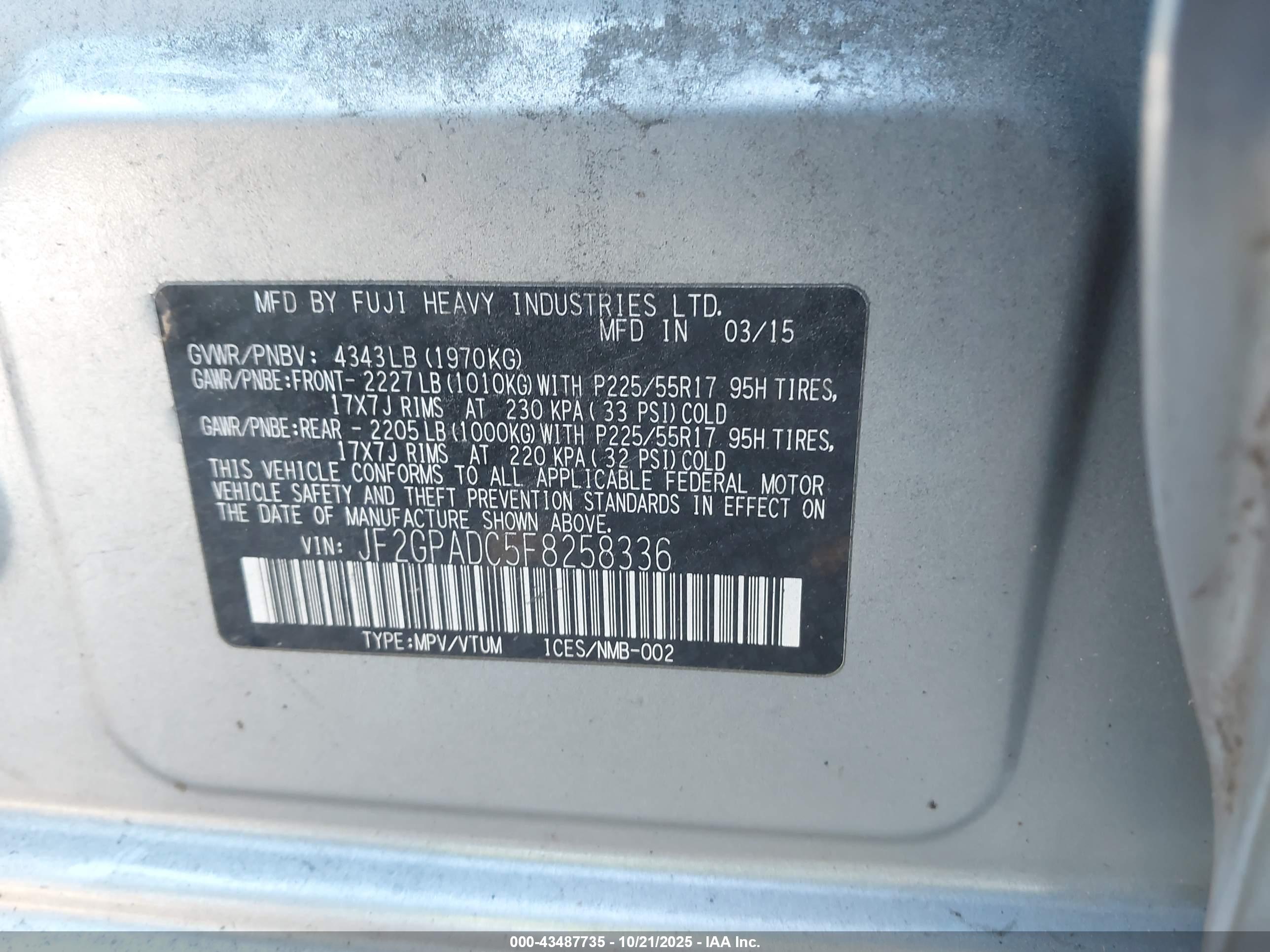 SUBARU XV image 9