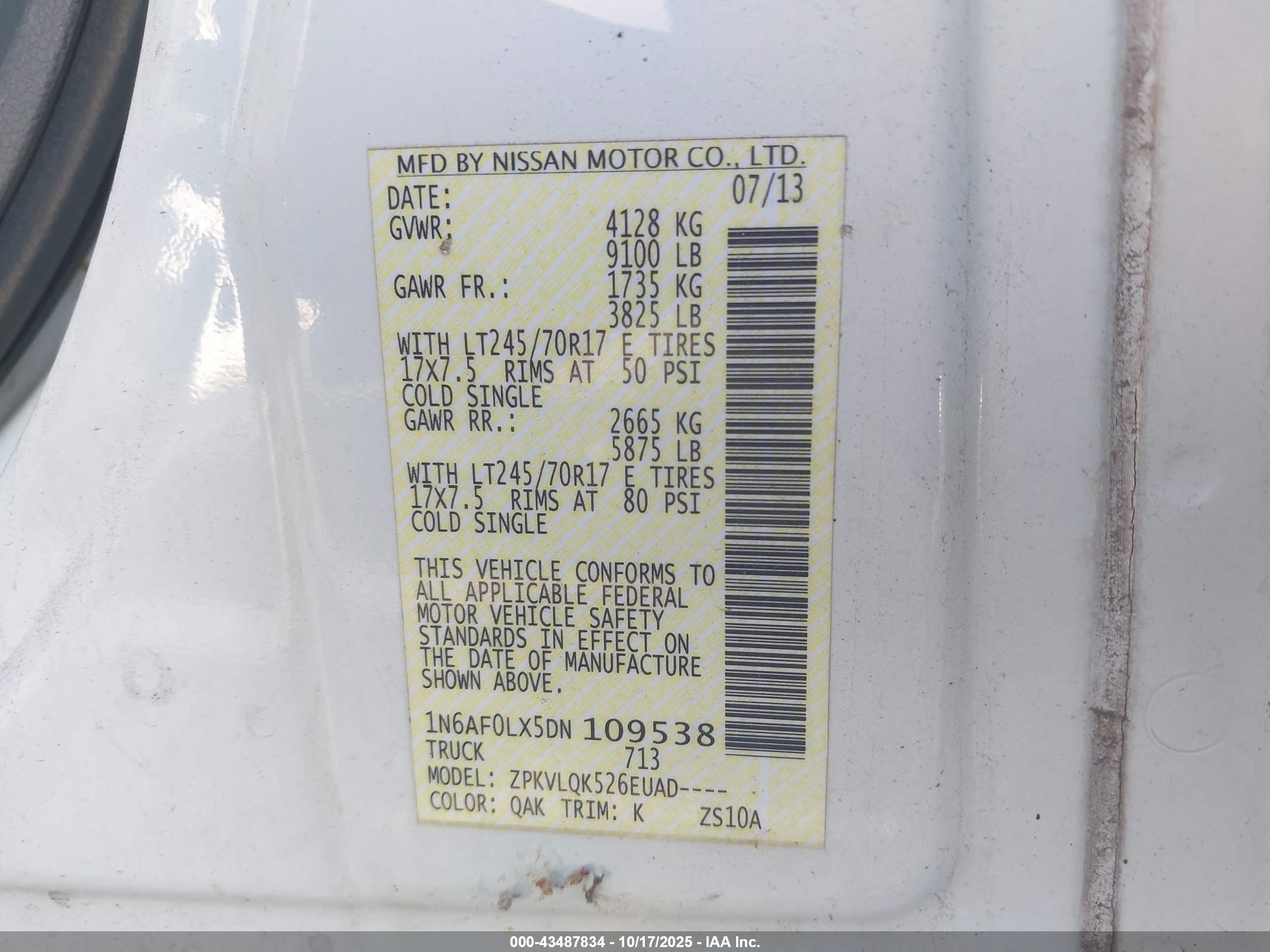 NISSAN NV image 9