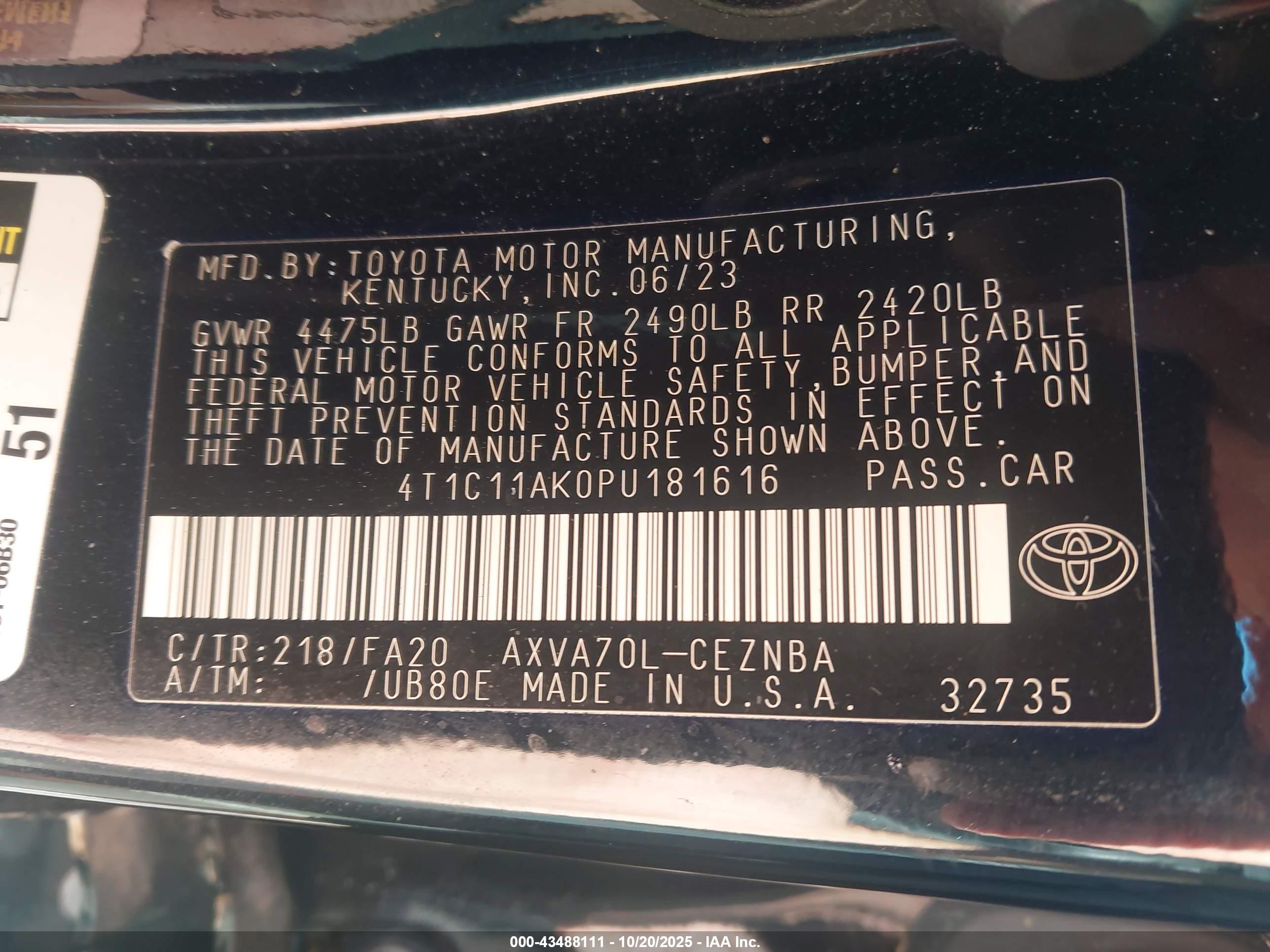TOYOTA CAMRY image 9