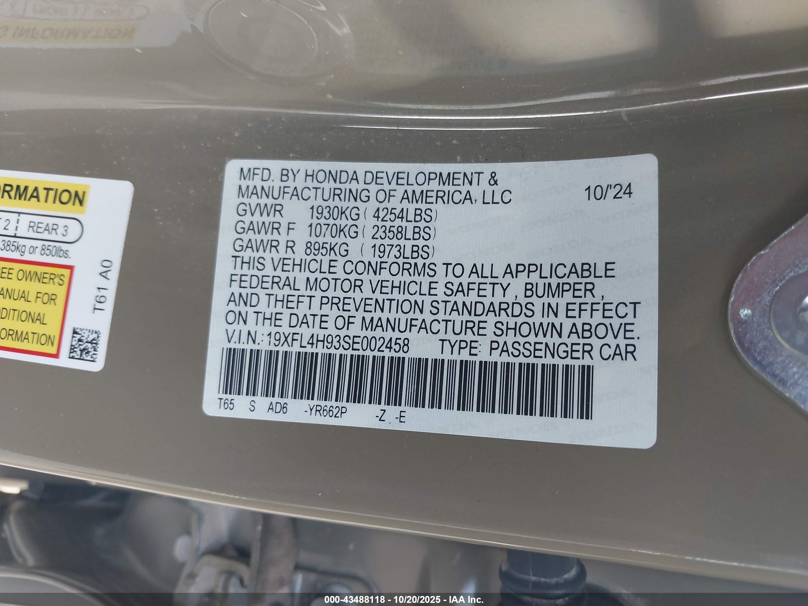 HONDA CIVIC image 9