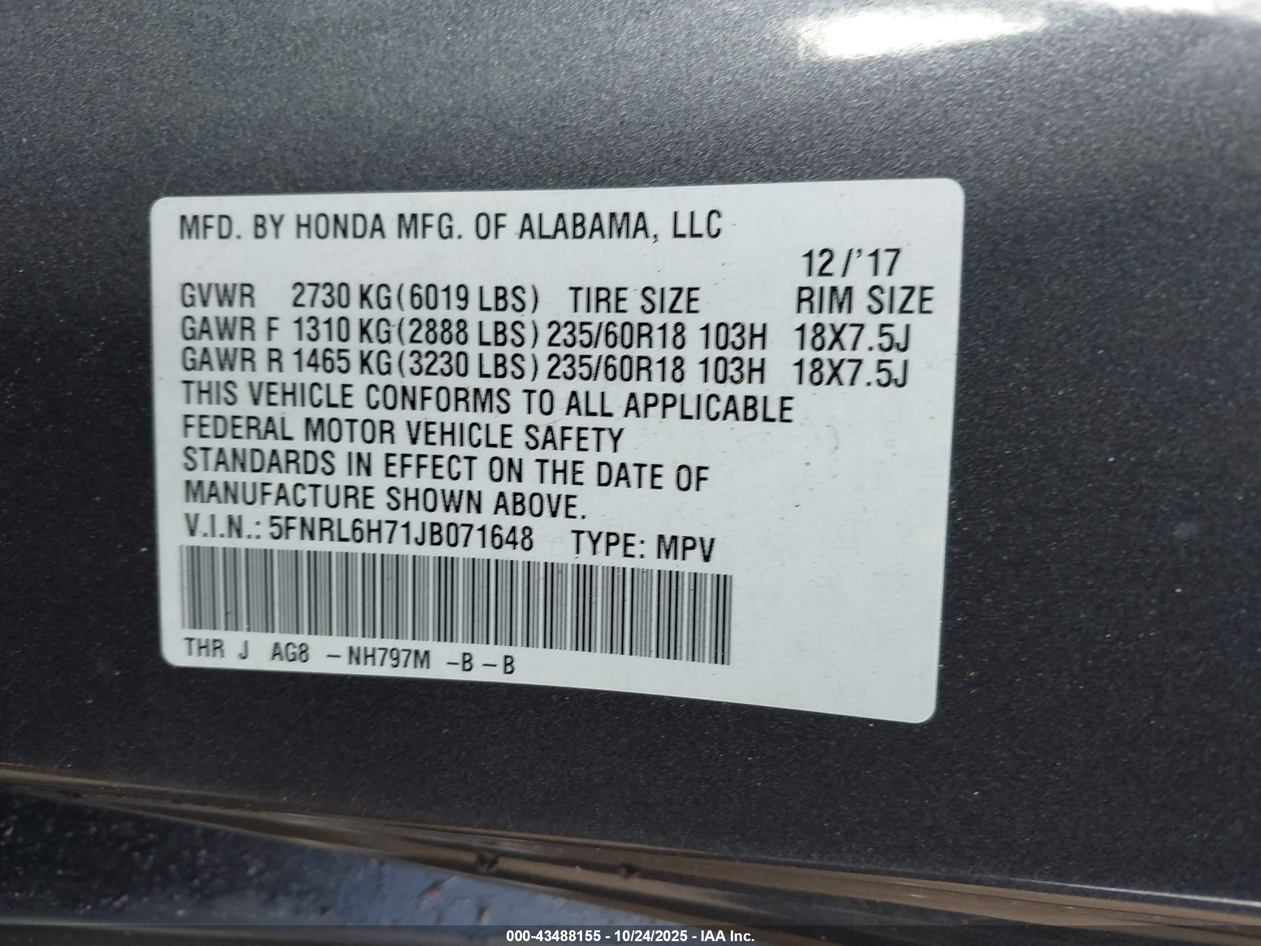 HONDA ODYSSEY image 9
