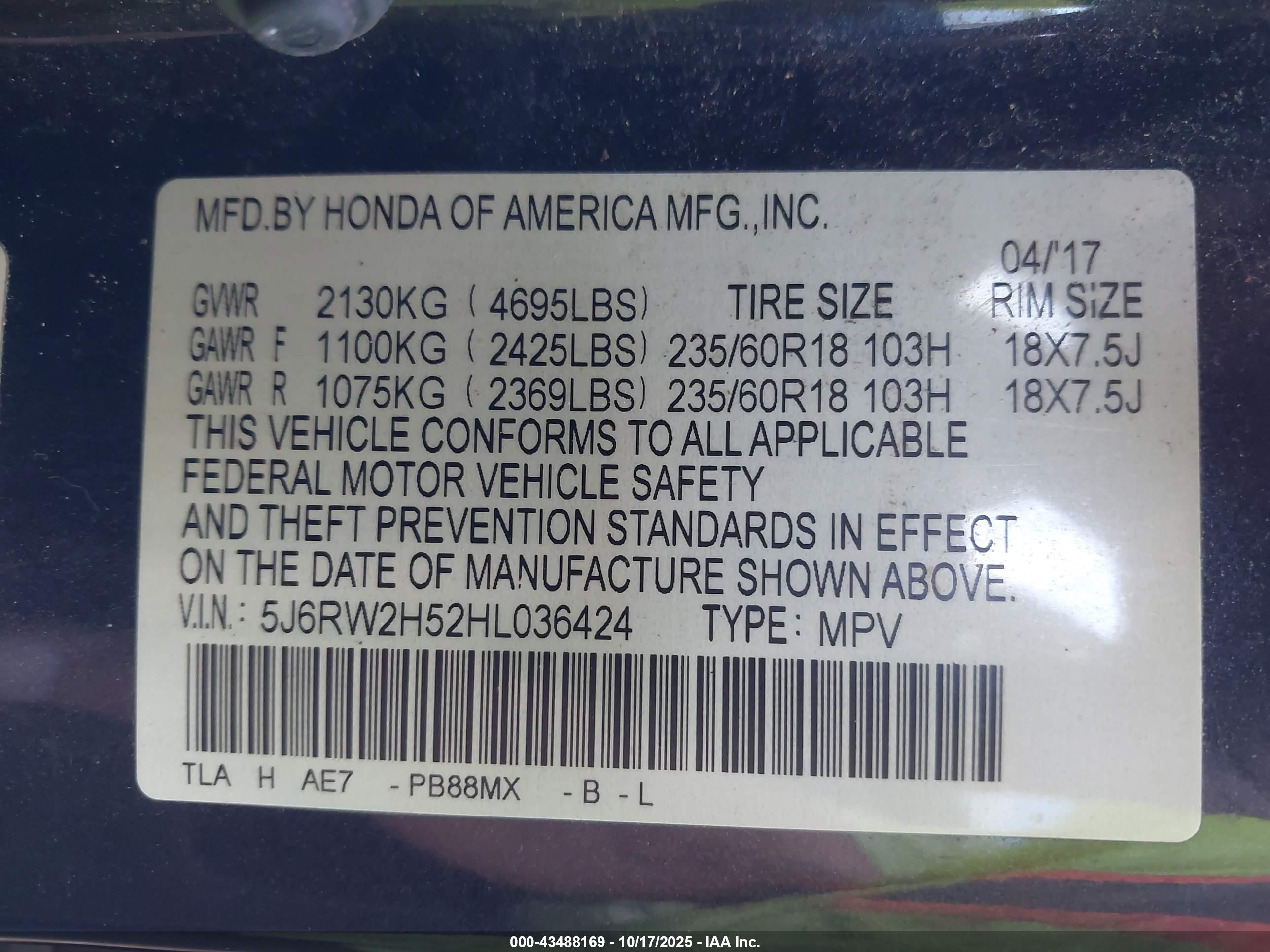 HONDA CR-V image 9