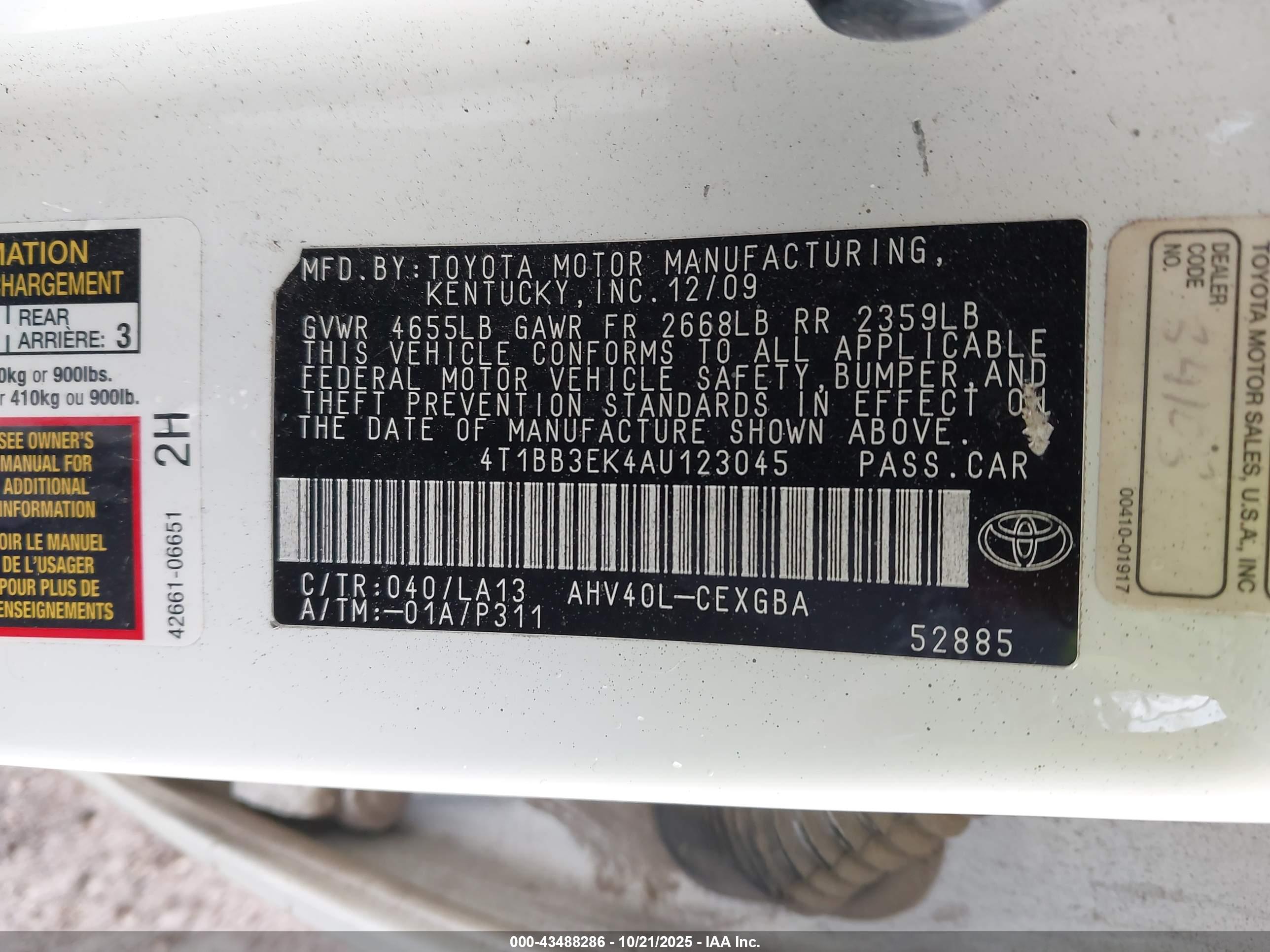 TOYOTA CAMRY image 9