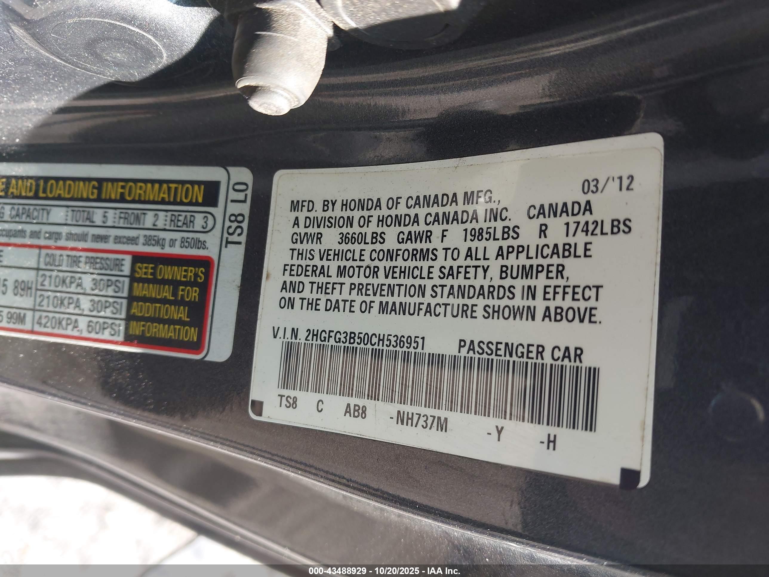 HONDA CIVIC image 9