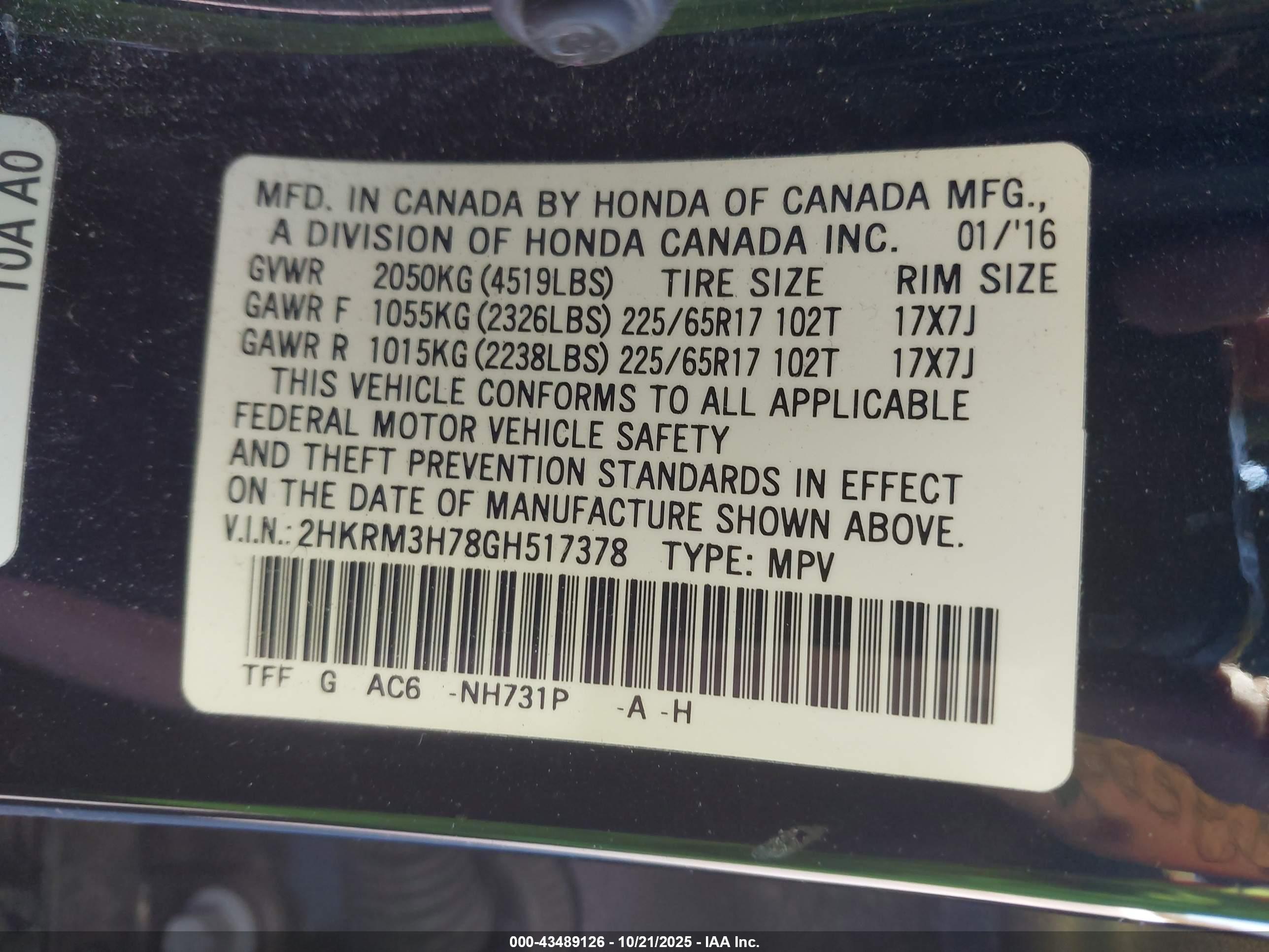 HONDA CR-V image 9