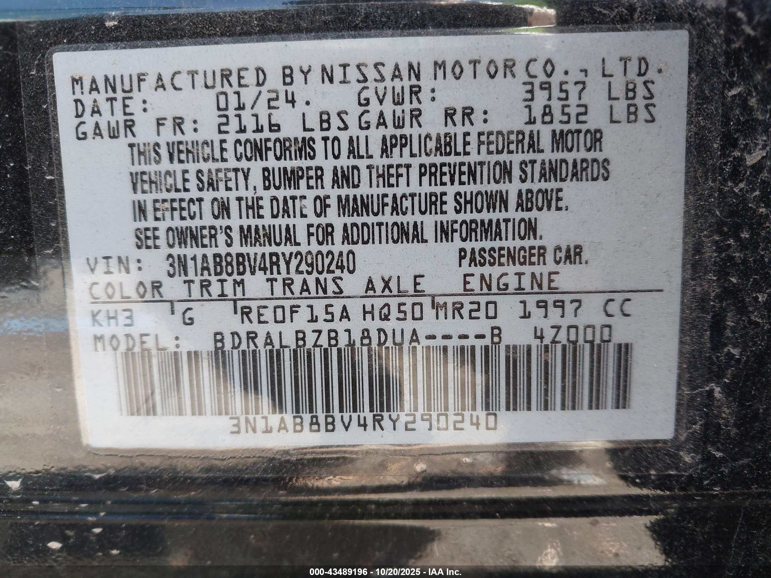 NISSAN SENTRA image 9