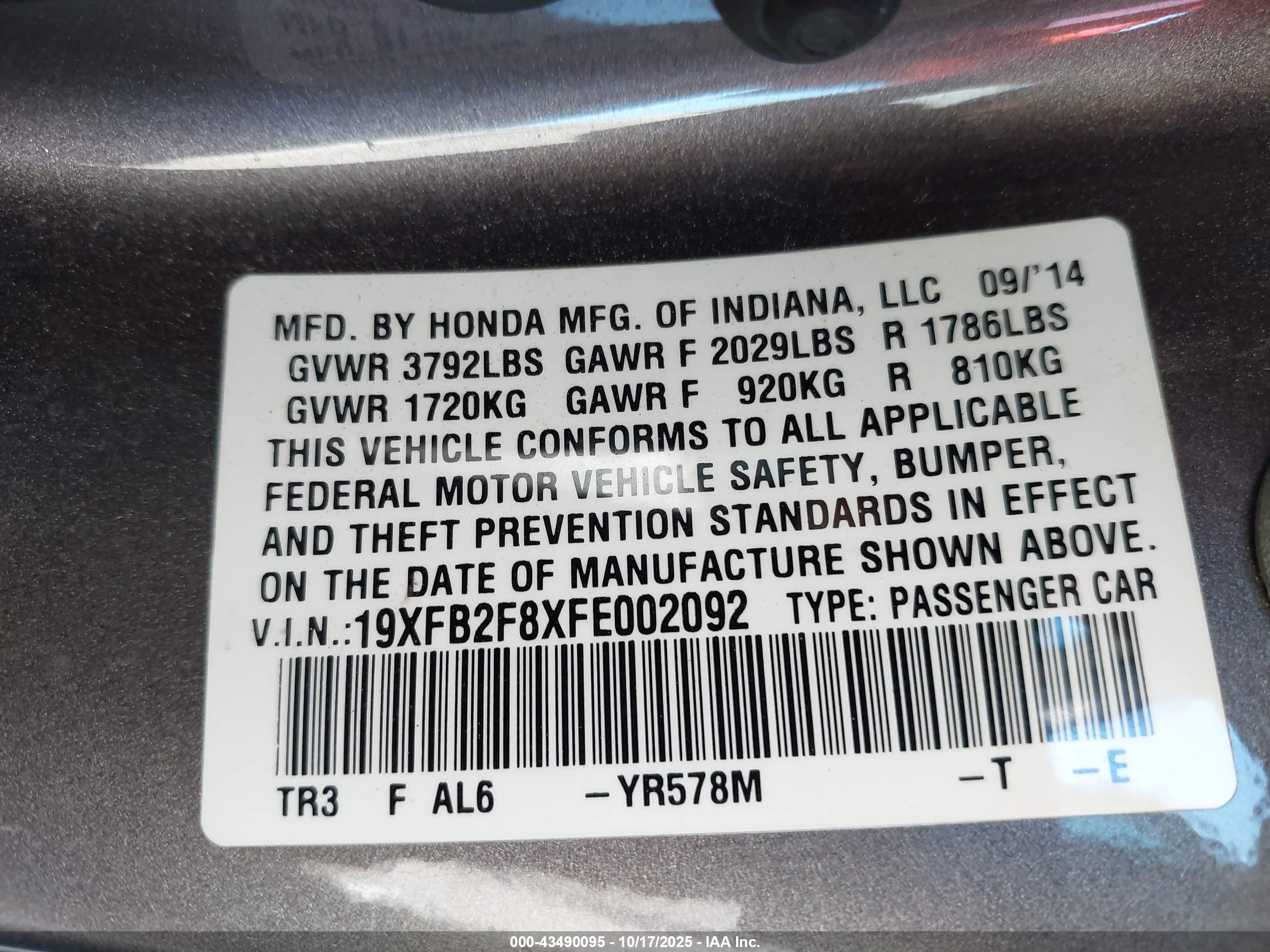 HONDA CIVIC image 9