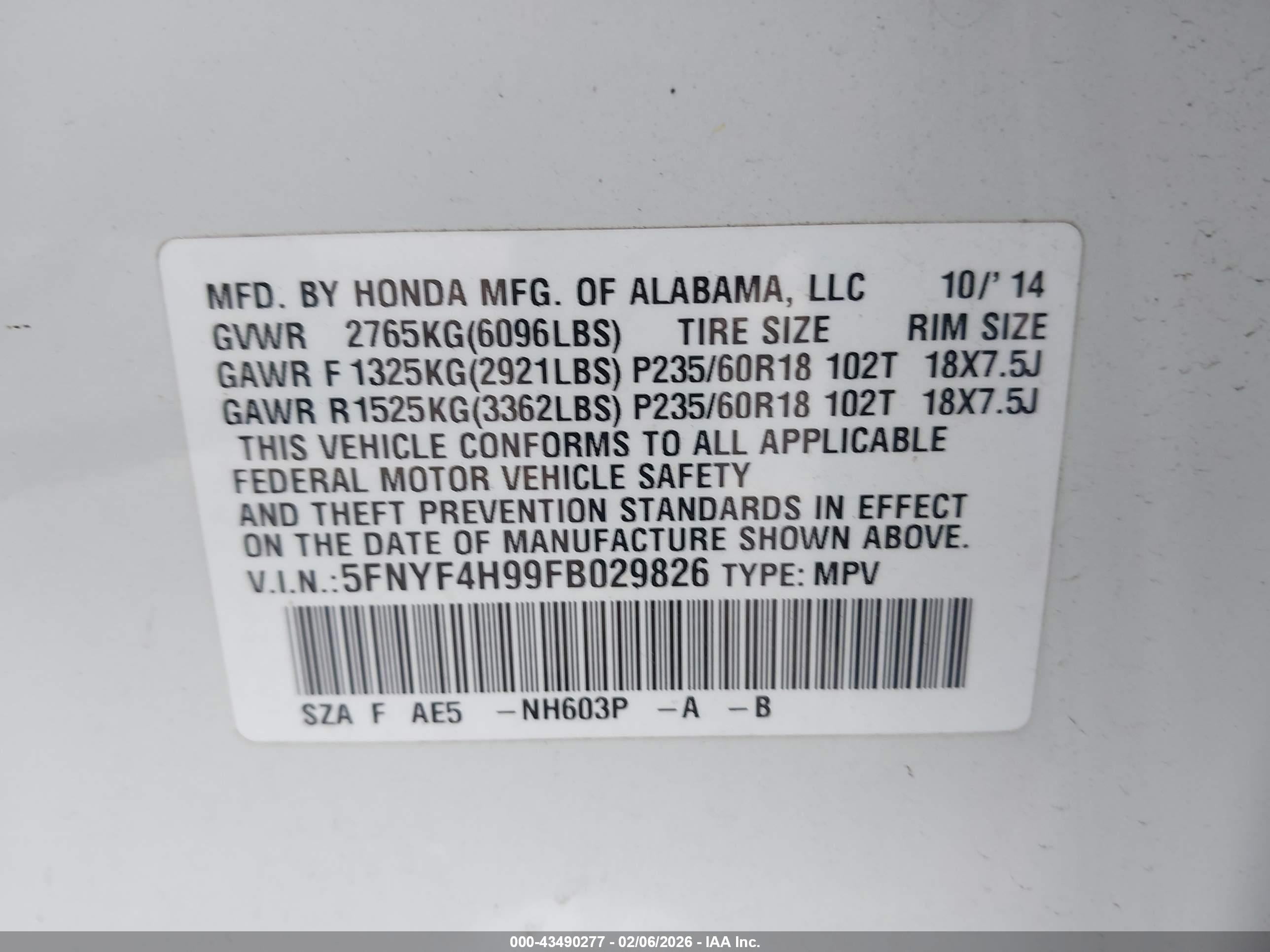 HONDA PILOT image 9