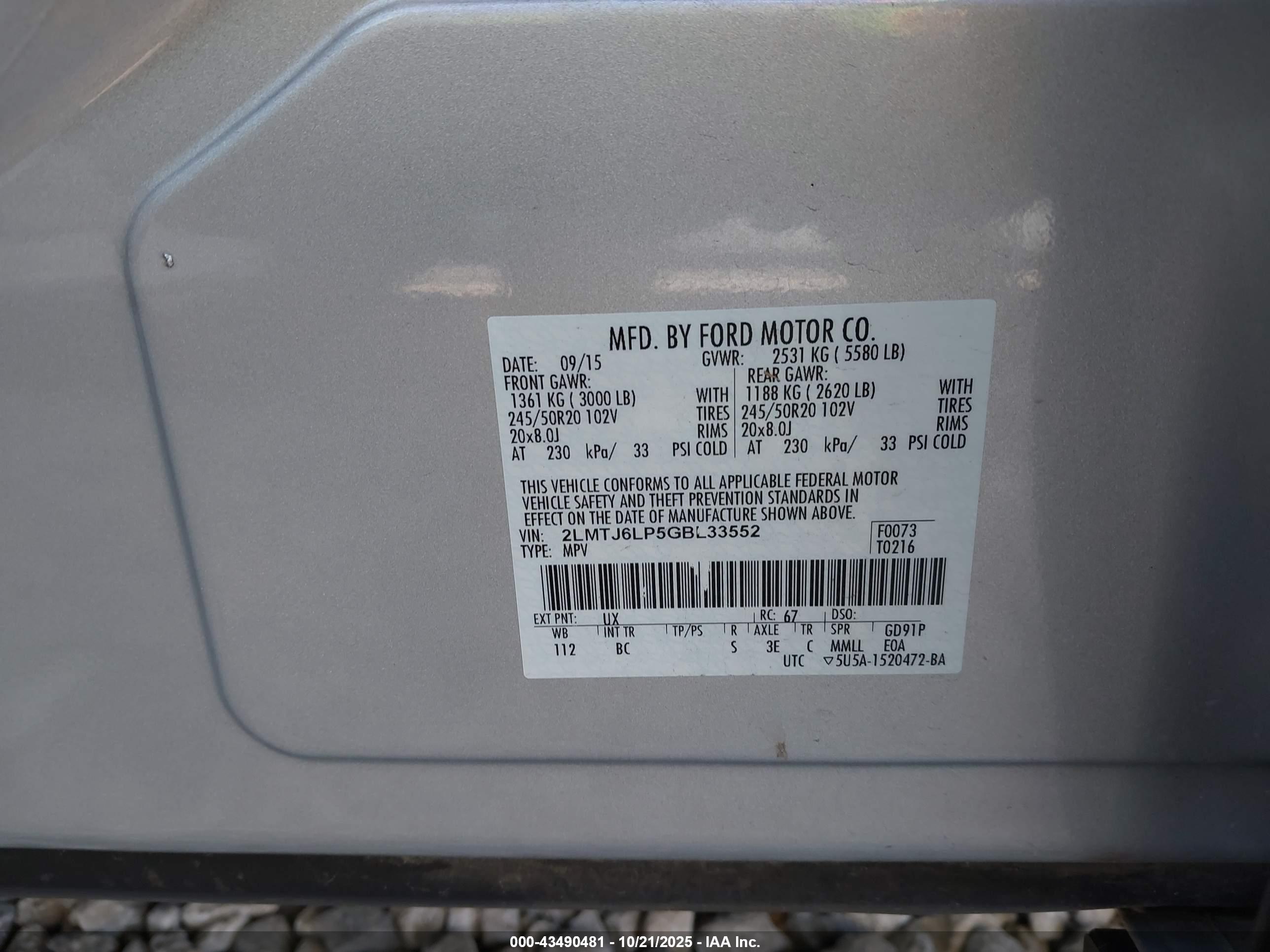 LINCOLN MKX image 9