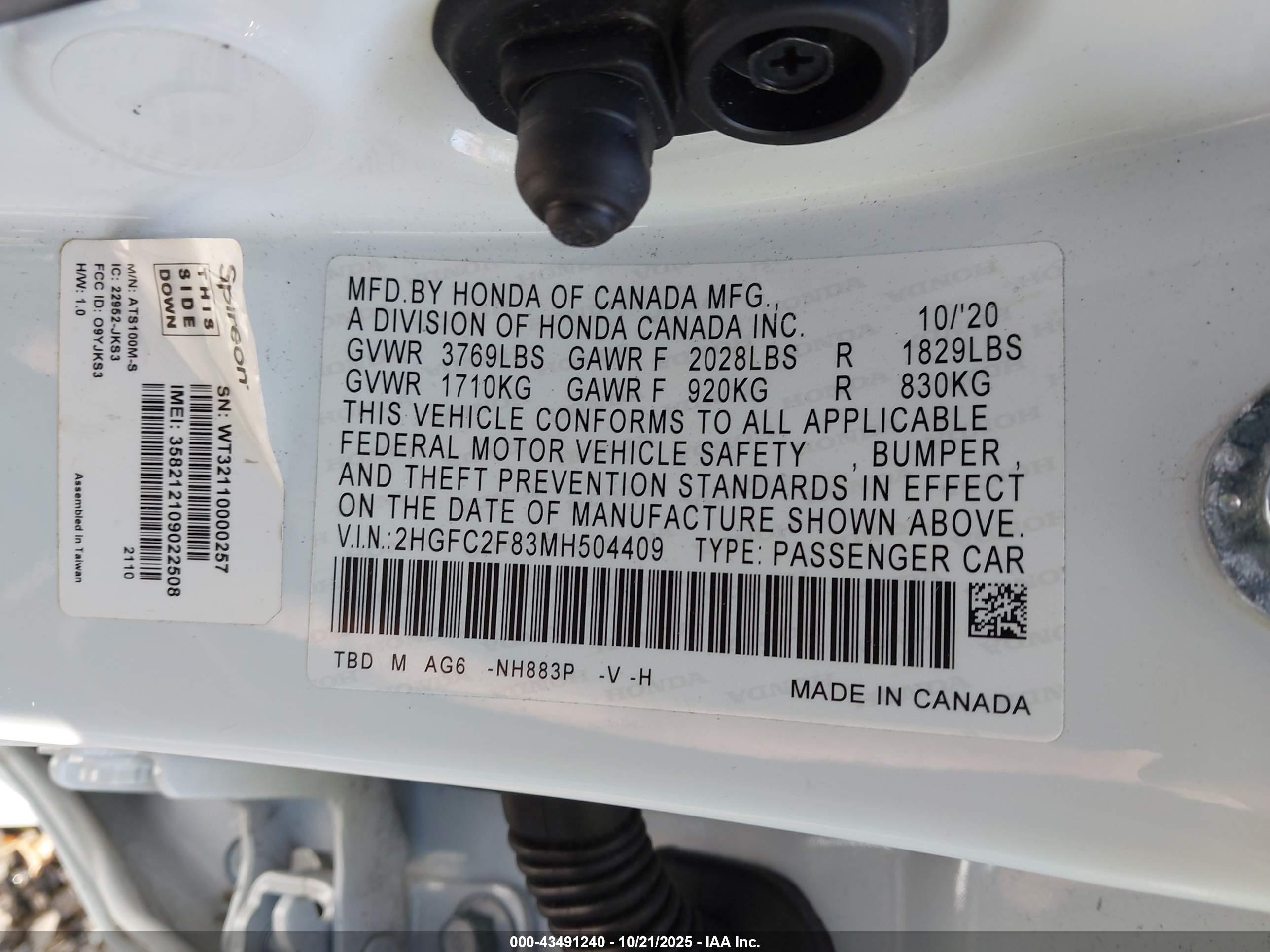 HONDA CIVIC image 9