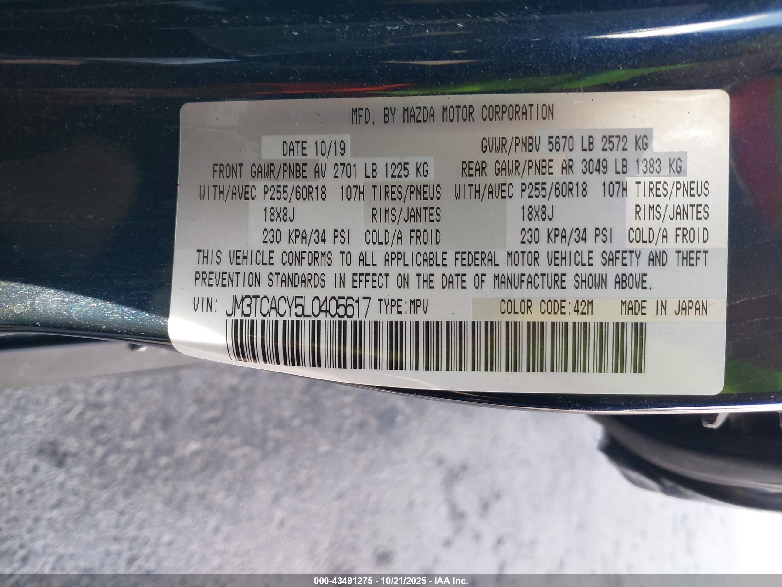 MAZDA CX-9 image 9