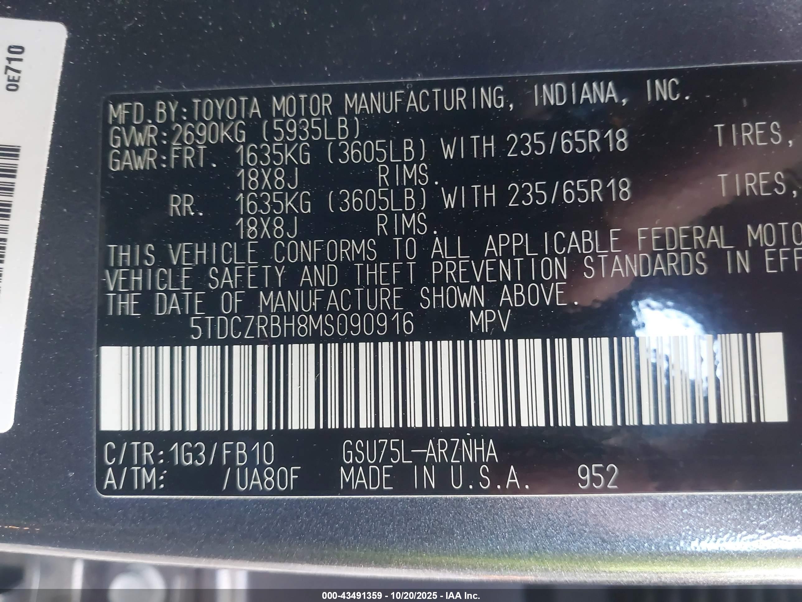 TOYOTA HIGHLANDER image 9