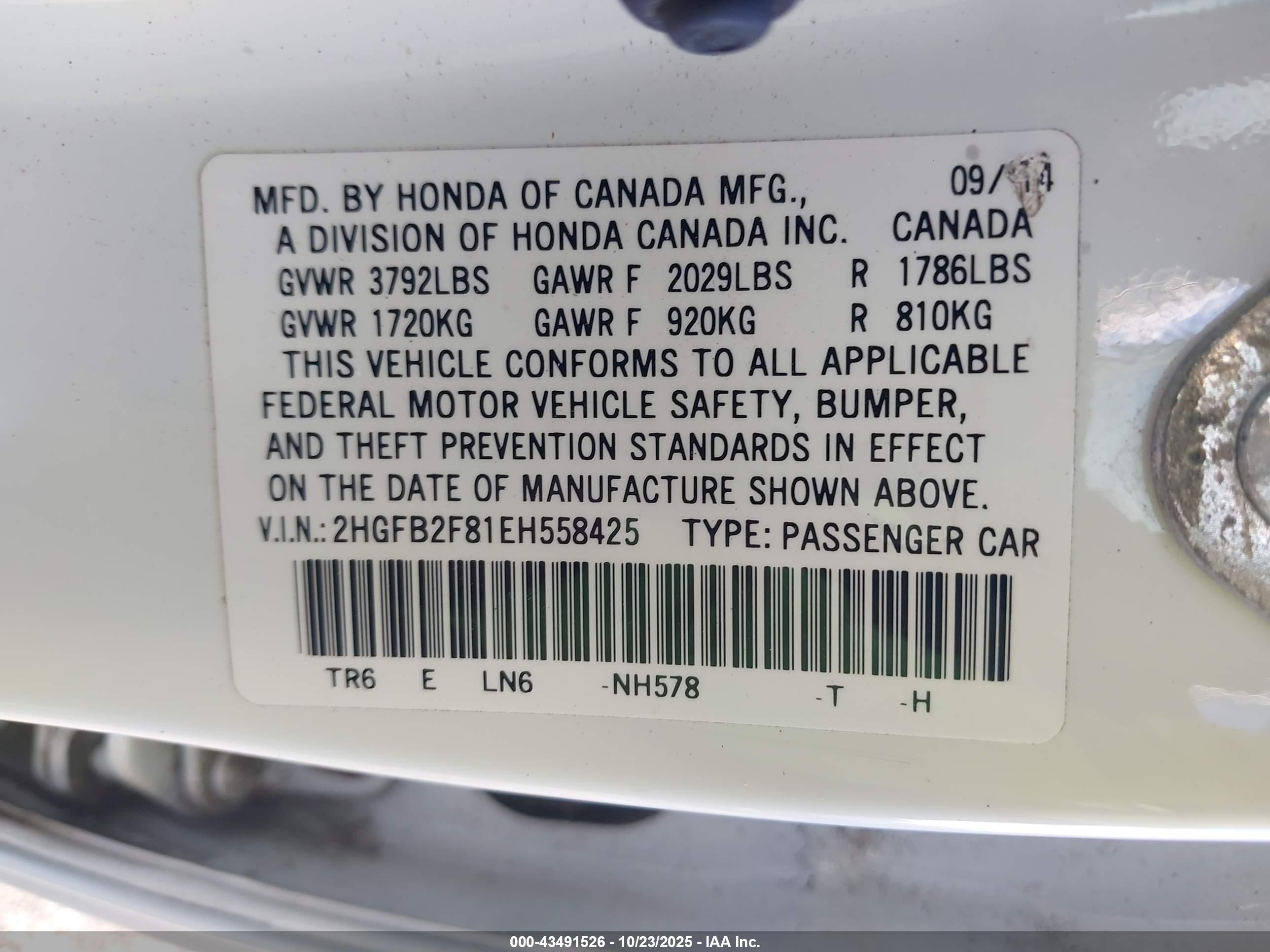 HONDA CIVIC image 9