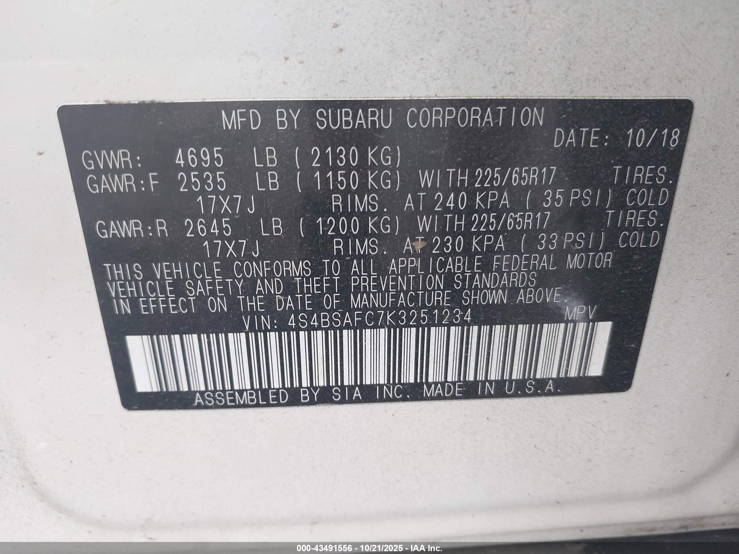 SUBARU OUTBACK image 9