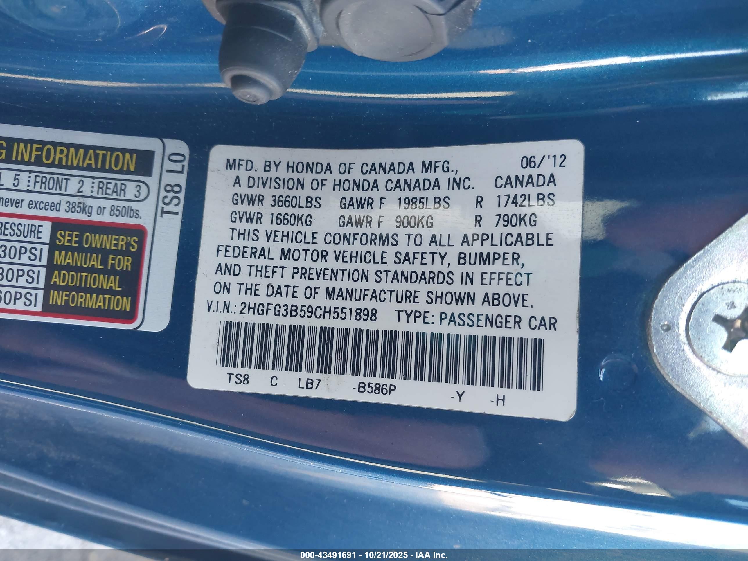 HONDA CIVIC image 9