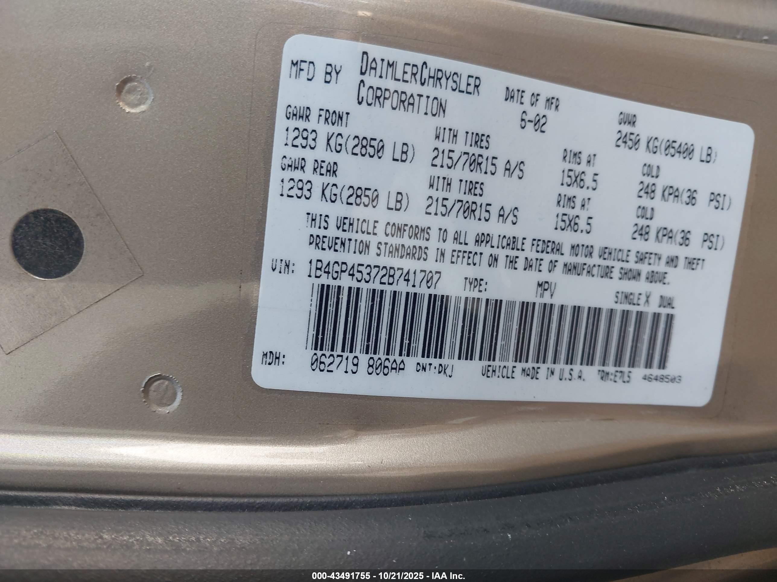 DODGE CARAVAN image 9
