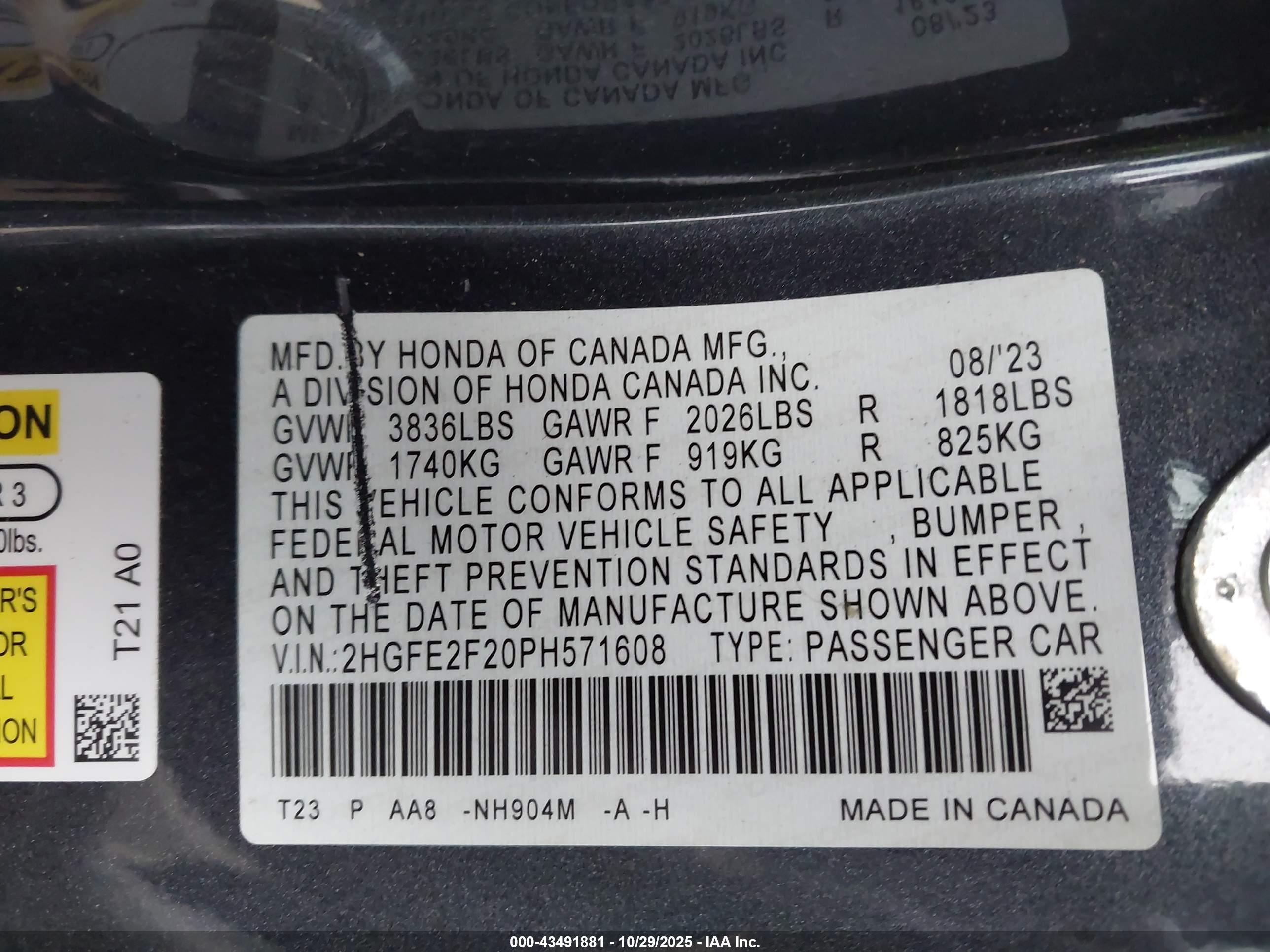 HONDA CIVIC image 9