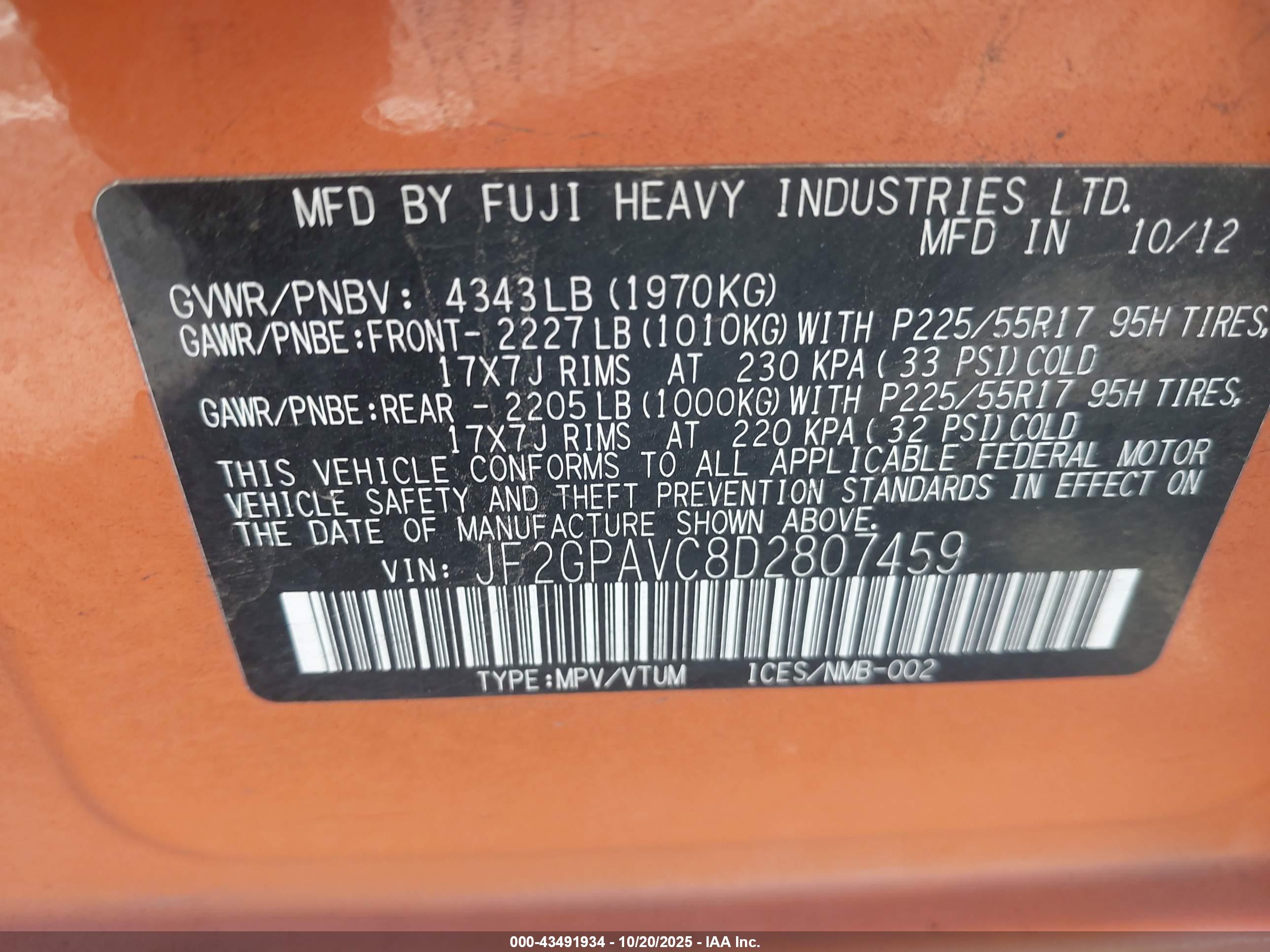 SUBARU XV image 9