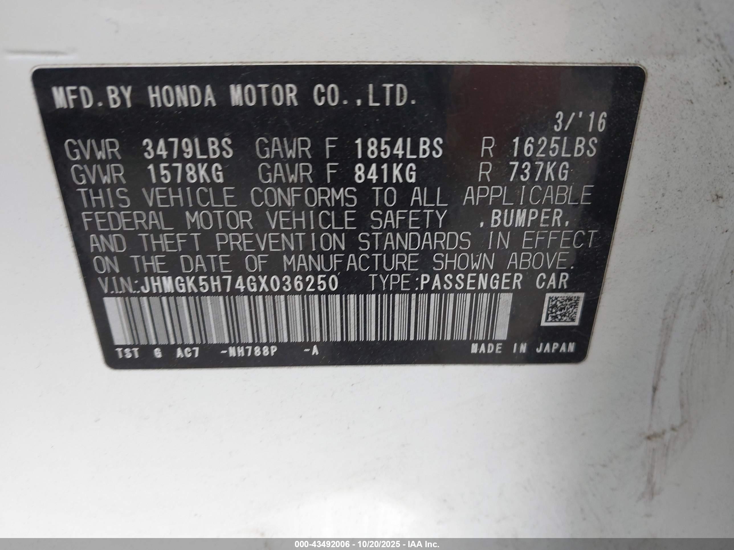 HONDA FIT image 9