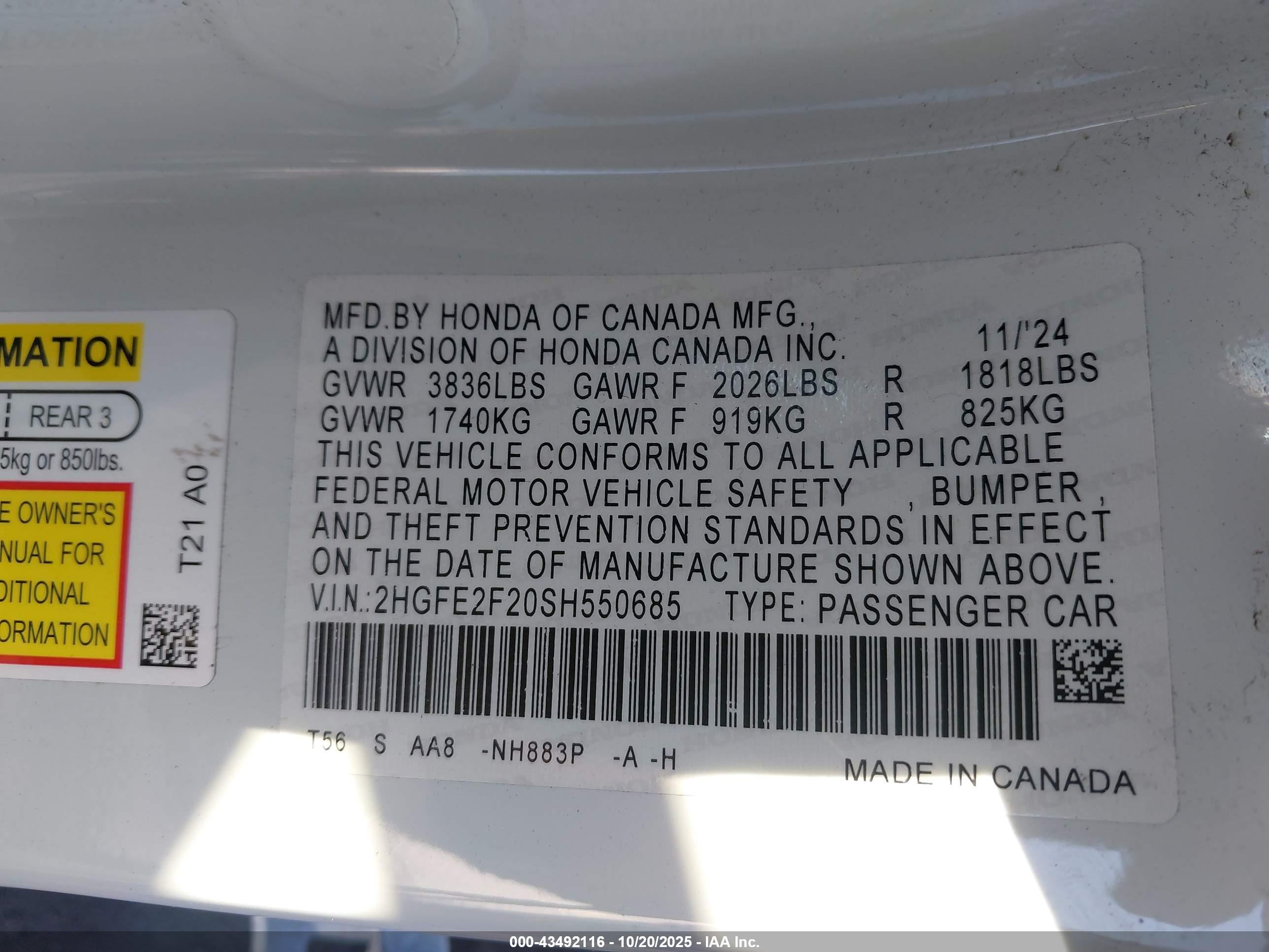 HONDA CIVIC image 9
