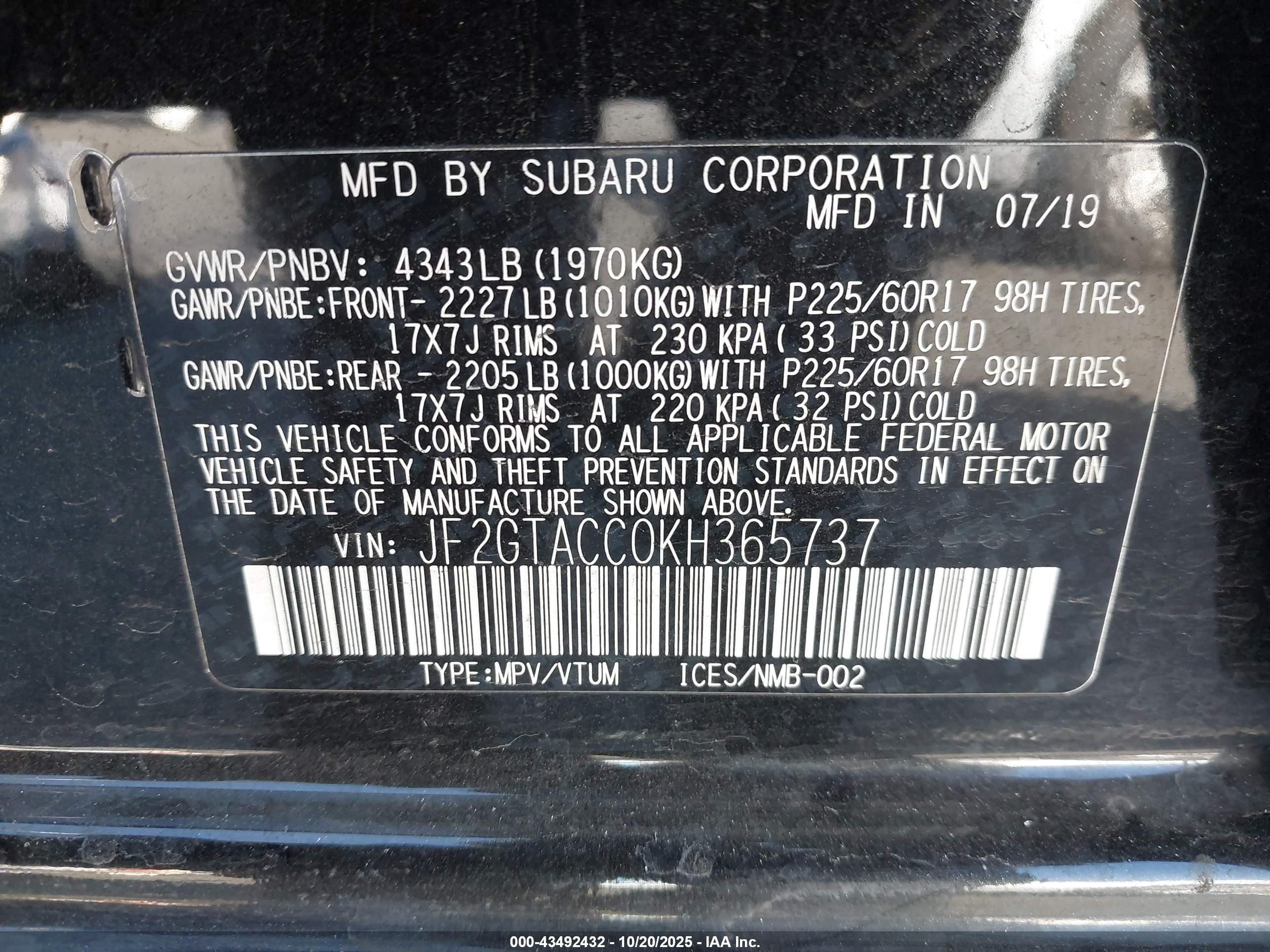 SUBARU CROSSTREK image 9