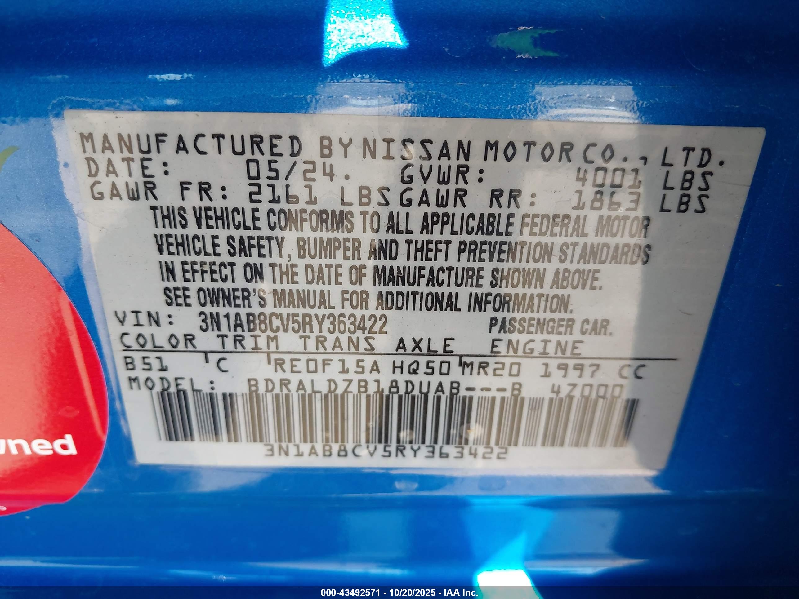 NISSAN SENTRA image 9