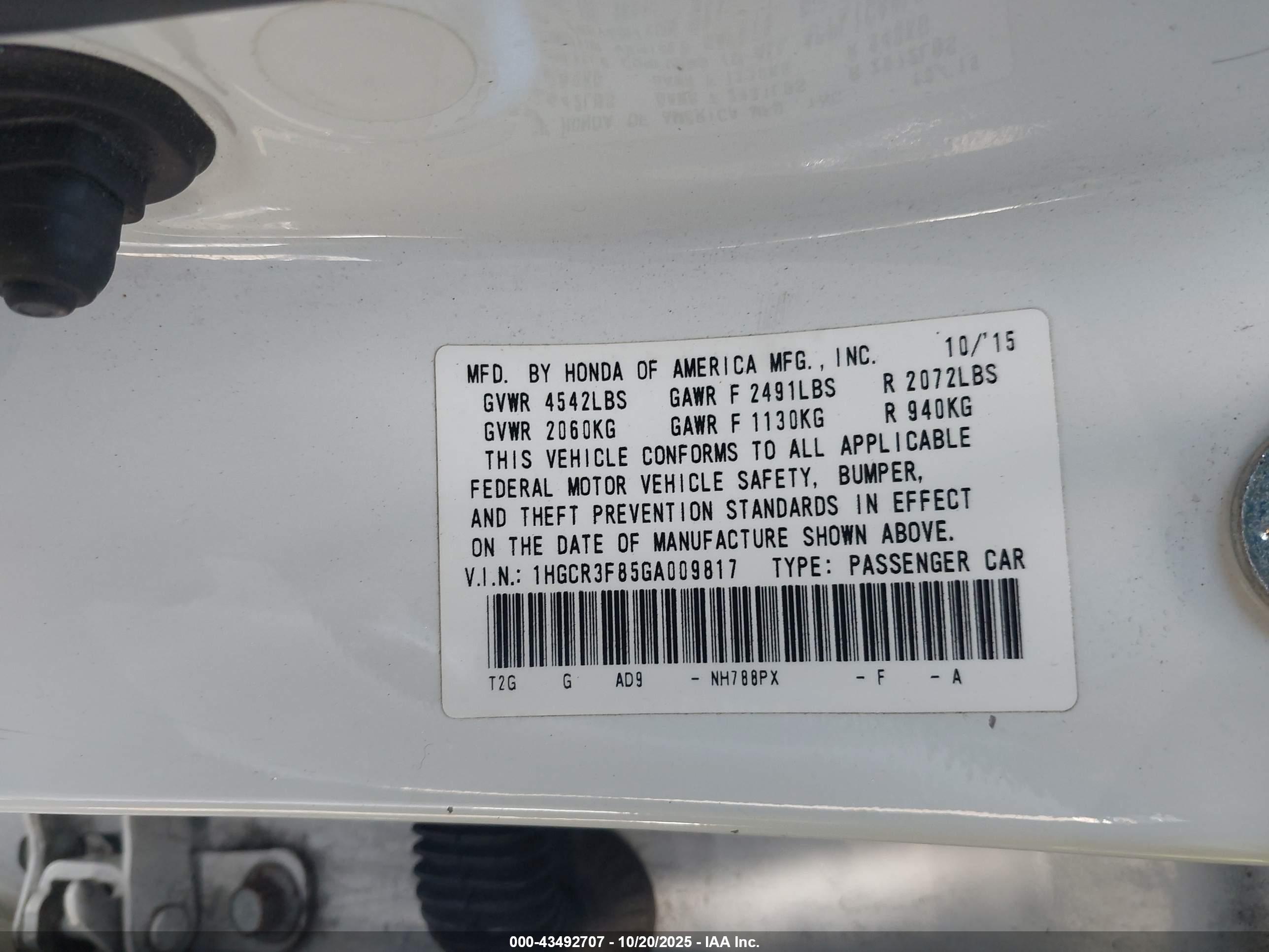 HONDA ACCORD image 9