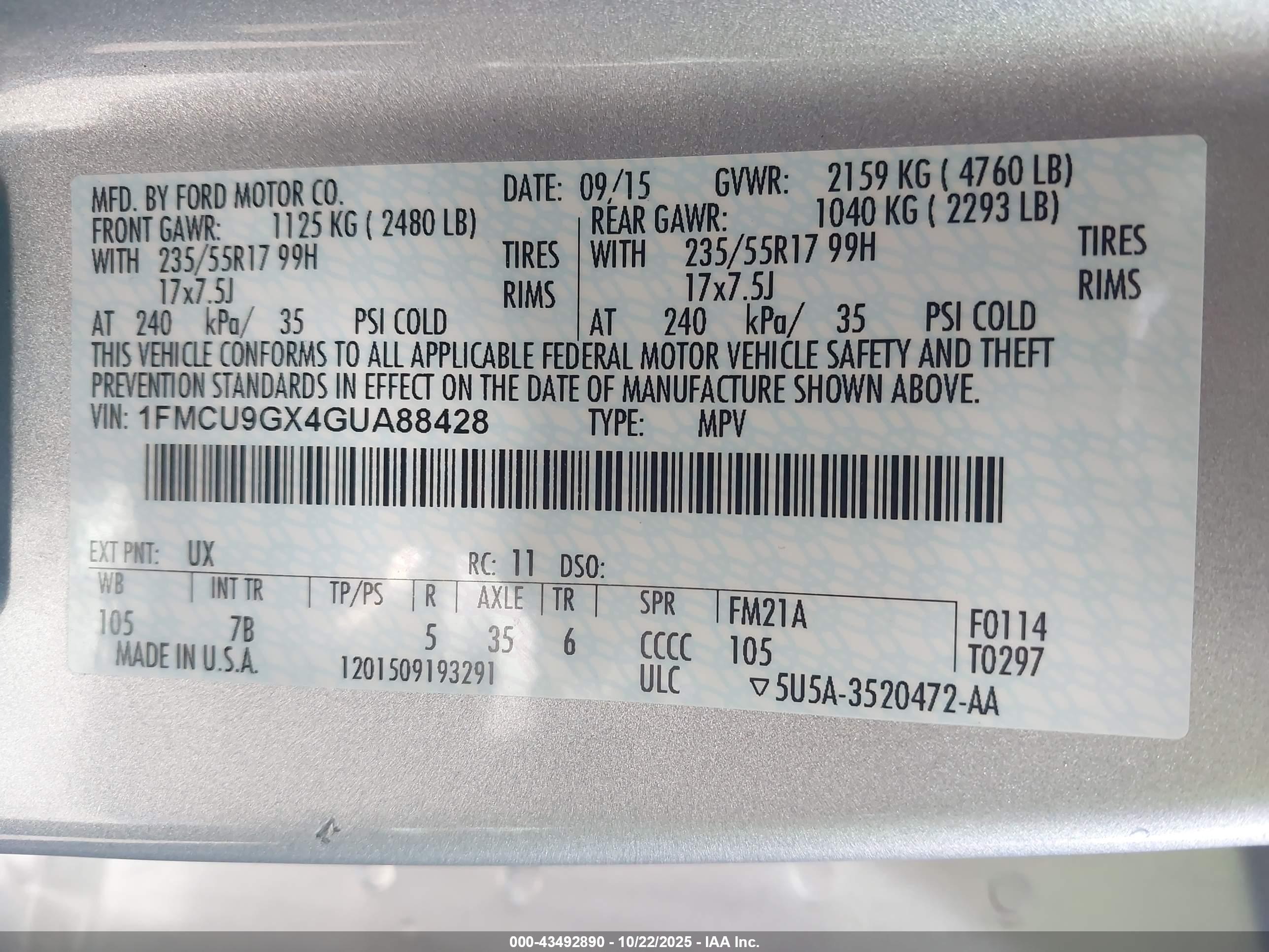 FORD ESCAPE image 9