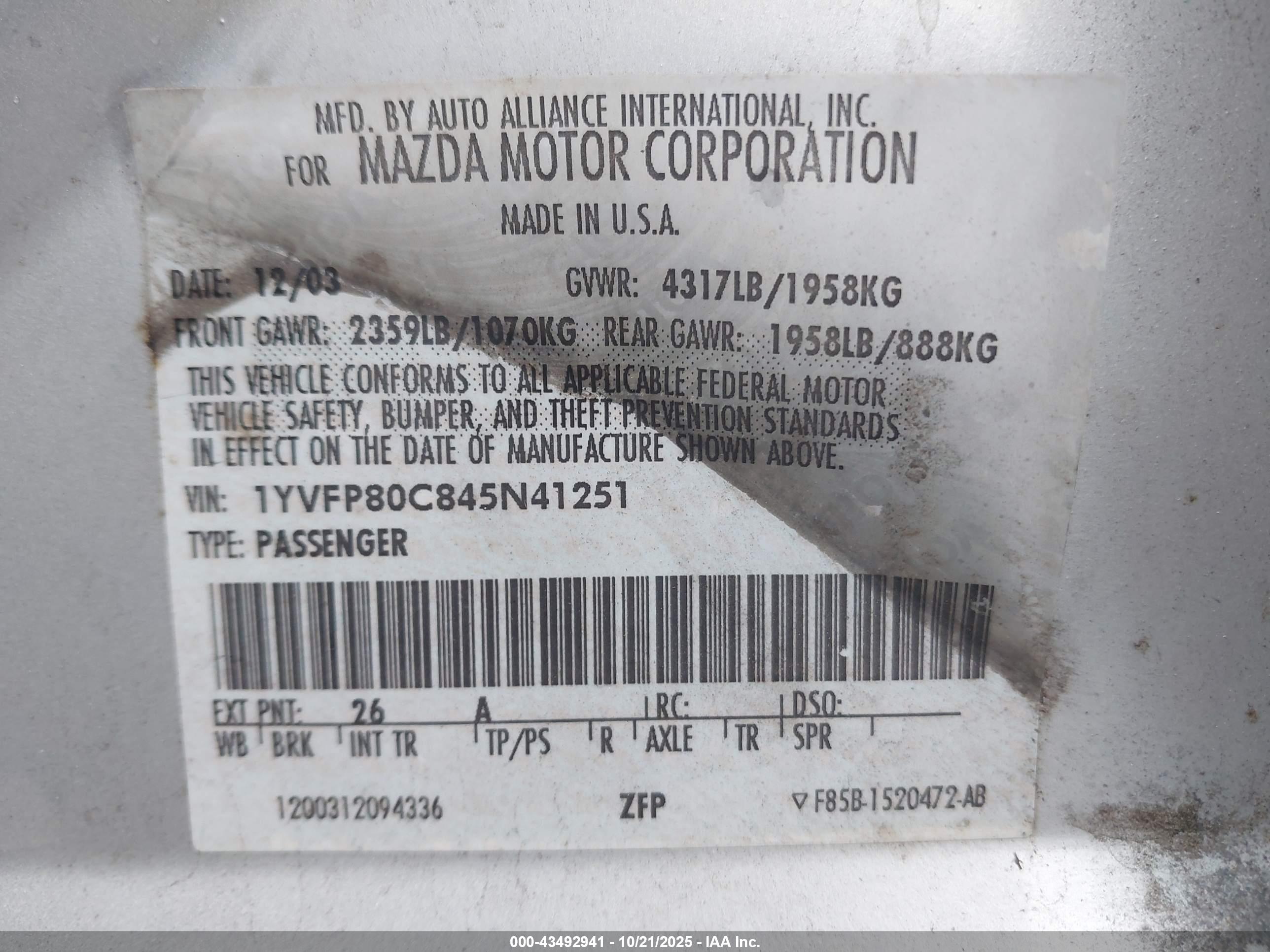 MAZDA MAZDA6 image 9